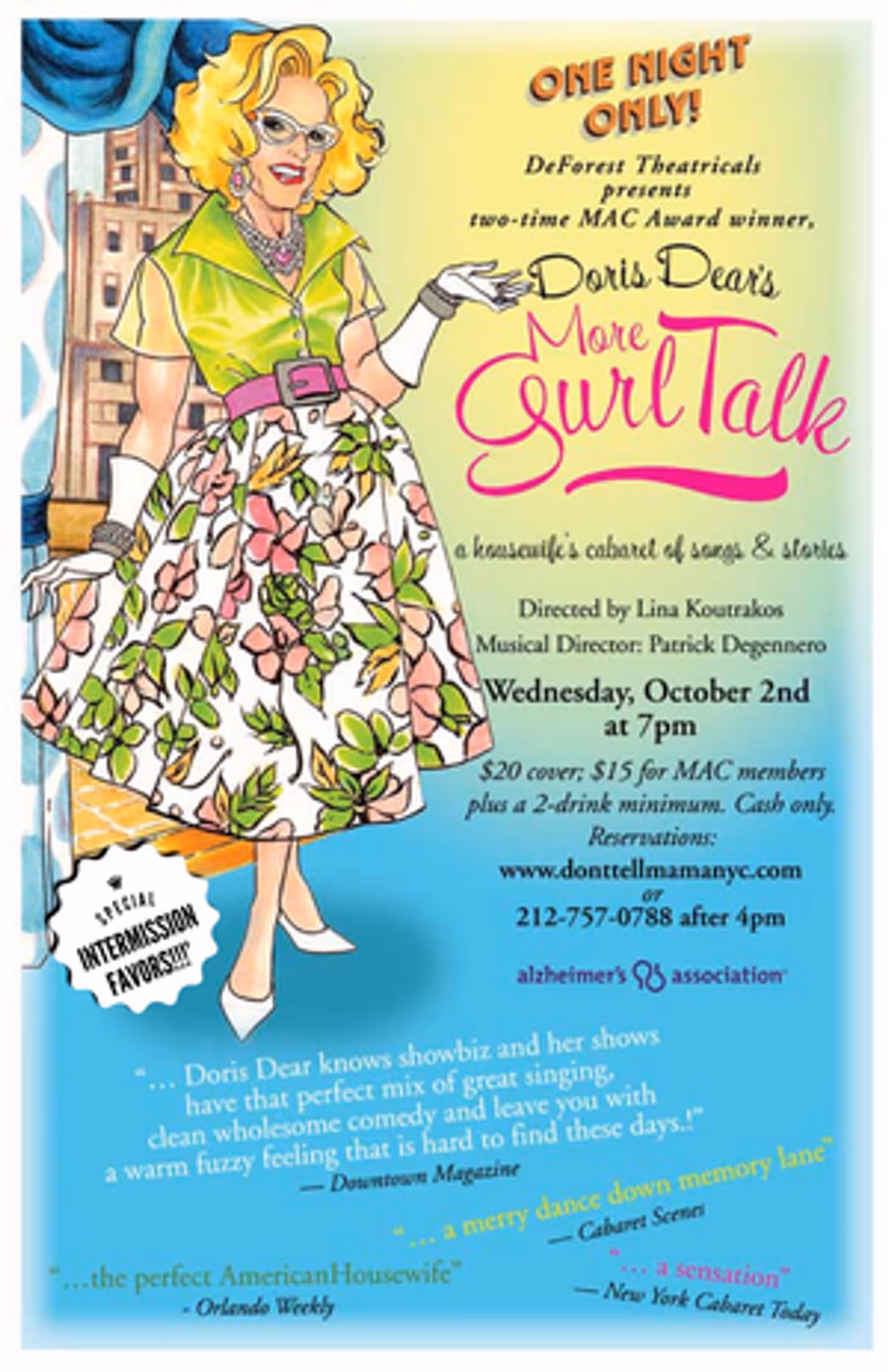 Ray DeForest Returns To Don't Tell Mama With MORE GURL TALK  Image