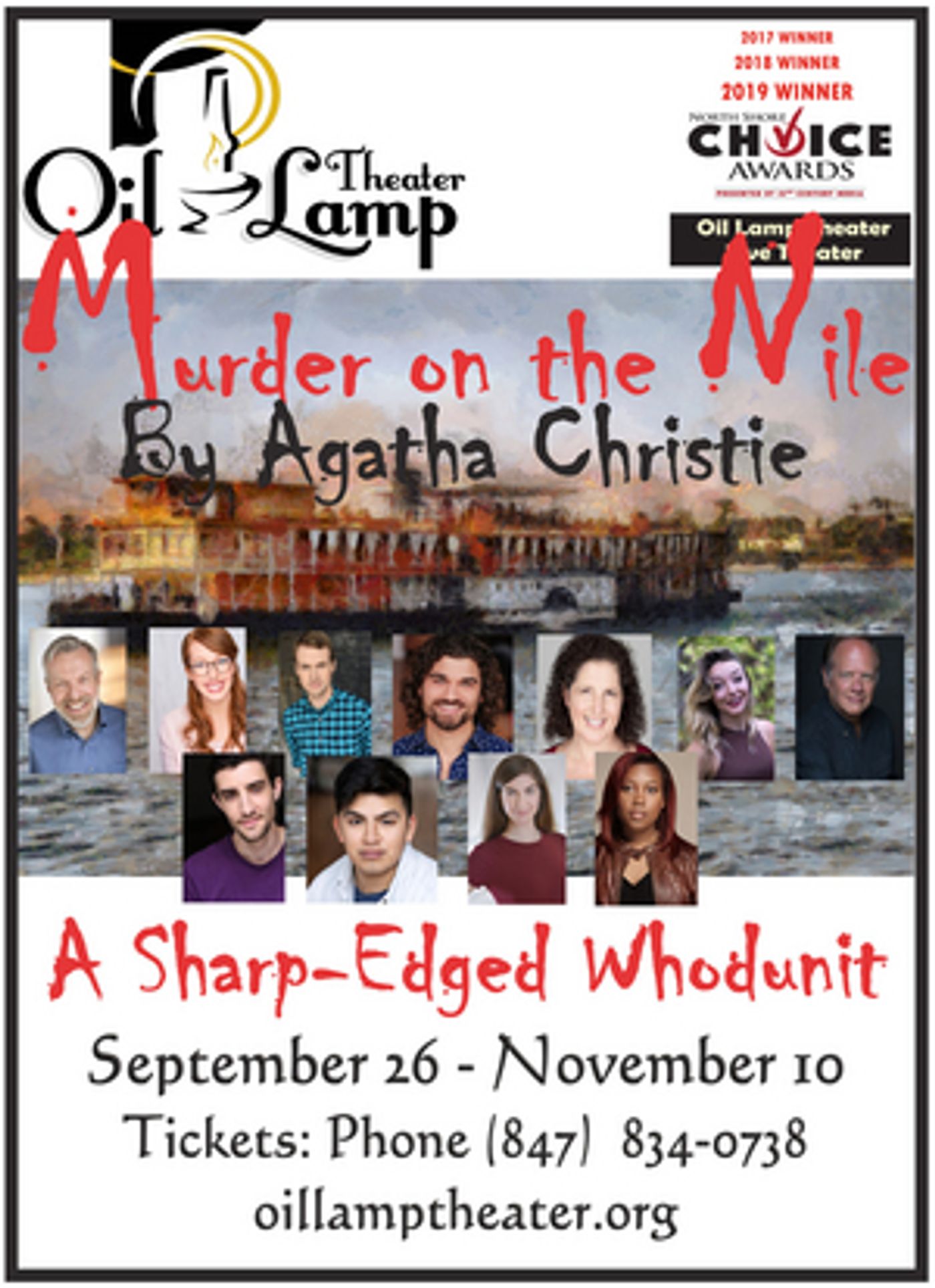 Oil Lamp Theater Presents MURDER ON THE NILE  Image