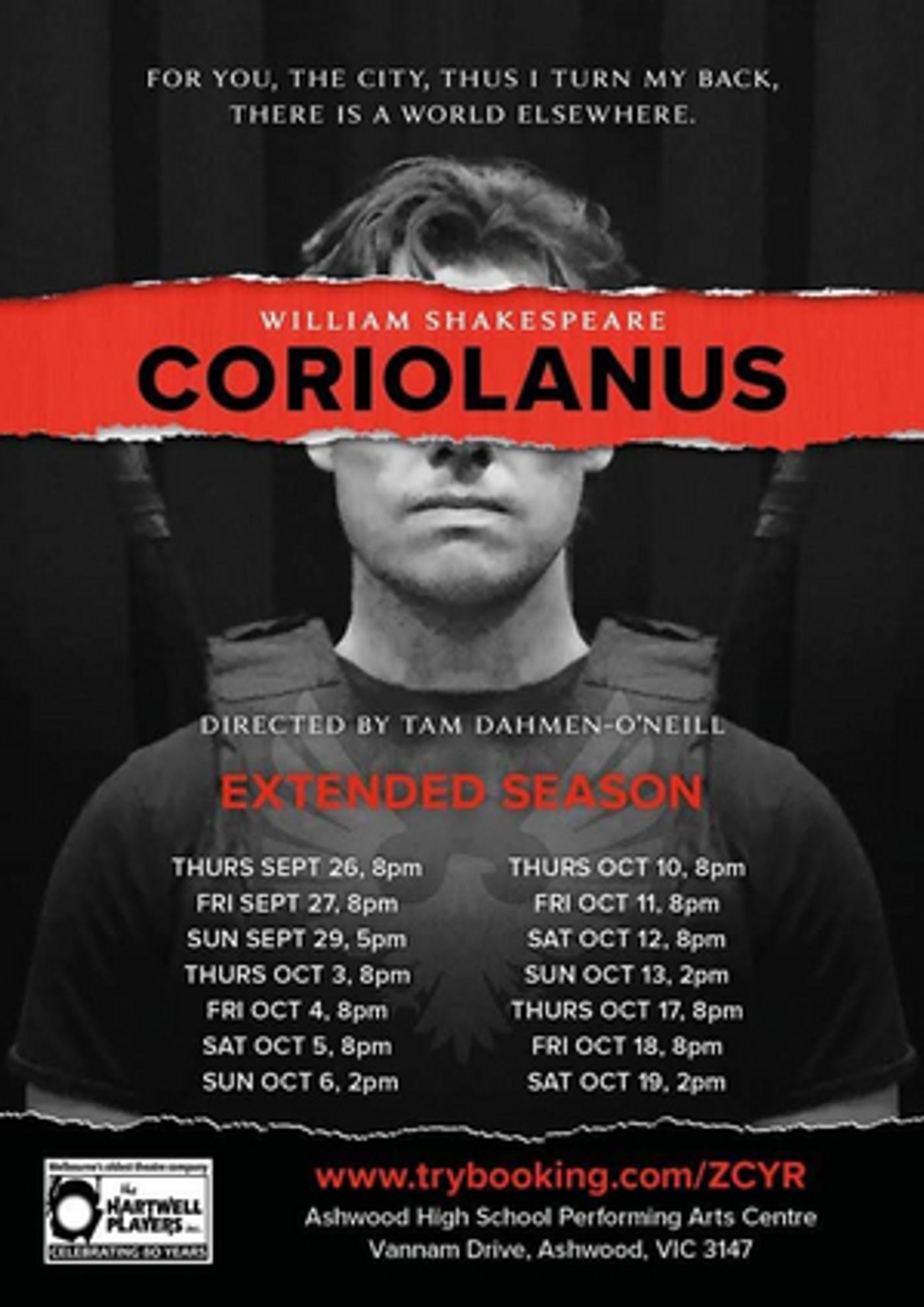 The Hartwell Players Present CORIOLANUS  Image