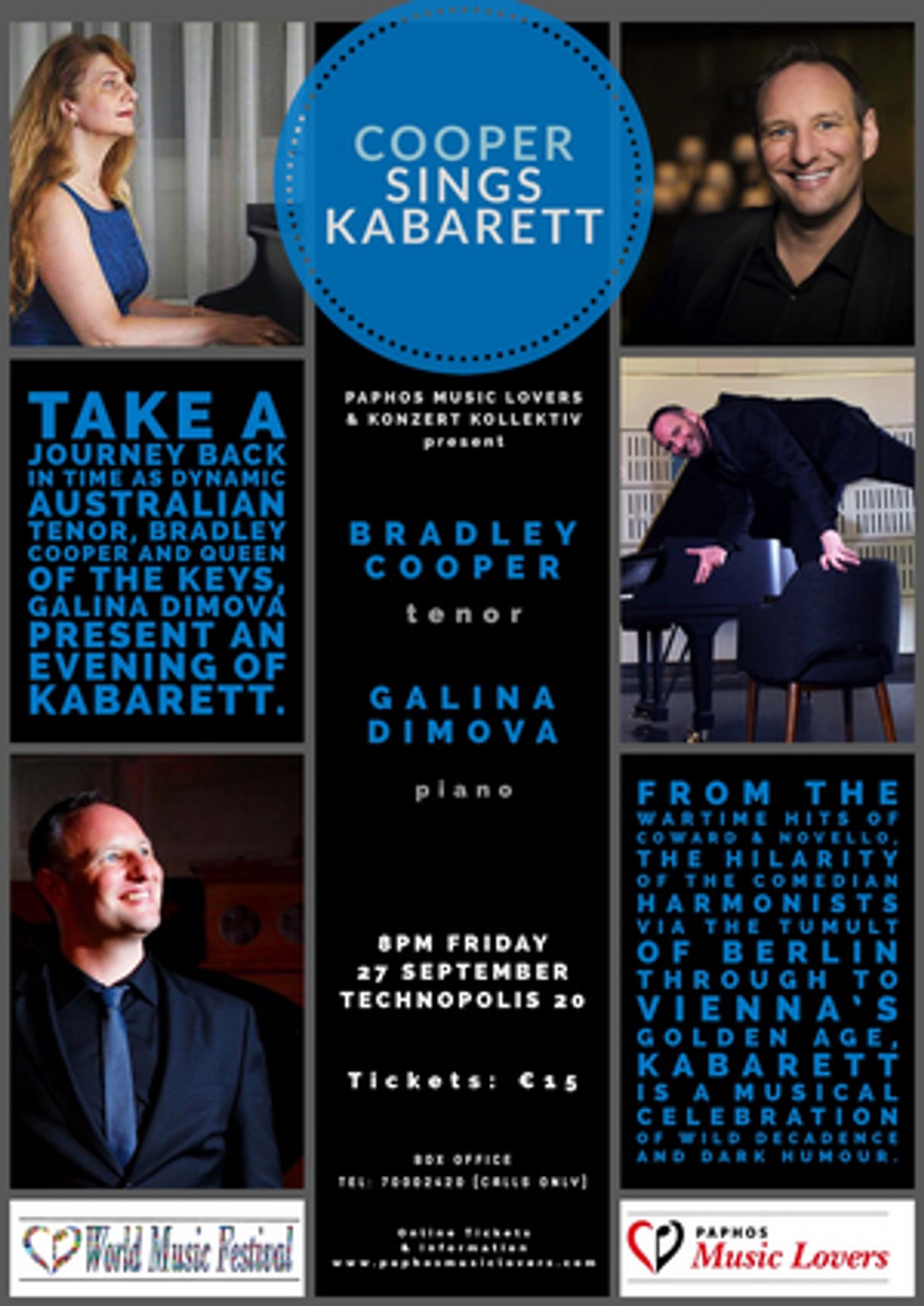 World Music Festival Welcomes COOPER SINGS KABARETT  Image