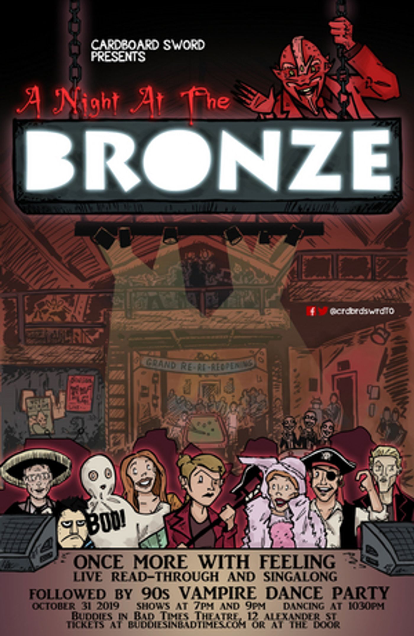 Cardboard Sword Collective Presents A Night At The Bronze - Buffy Tribute Night  Image