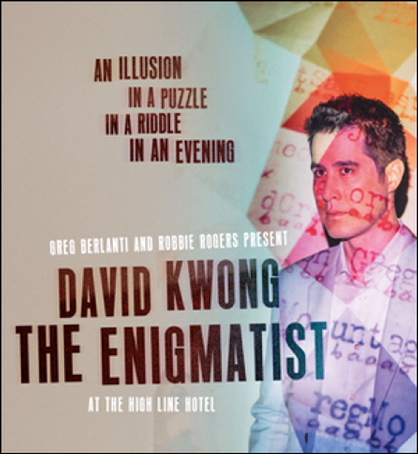 David Kwong's THE ENIGMATIST Returns to the High Line Hotel  Image