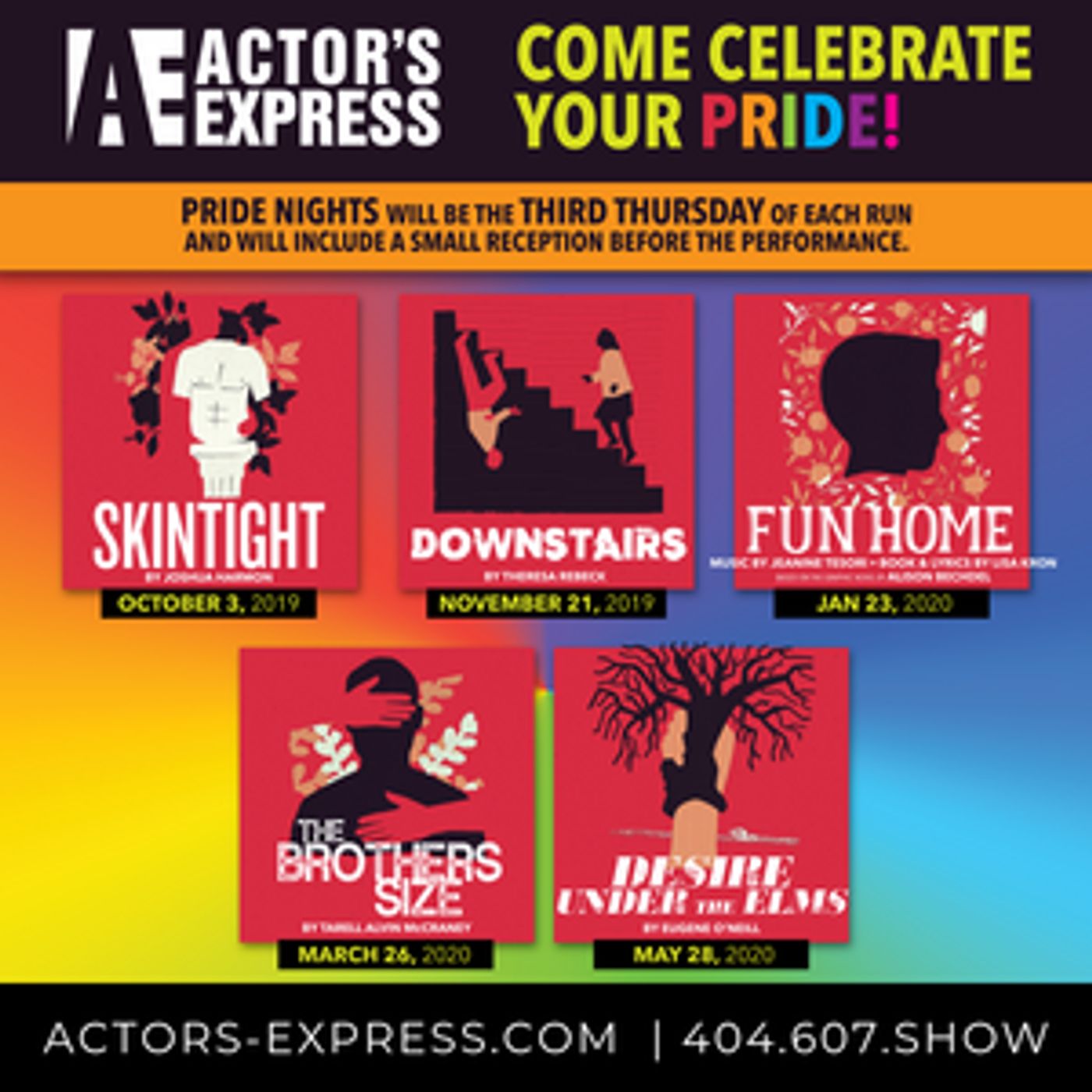 Actor's Express Announces Pride Nights For Season 32  Image