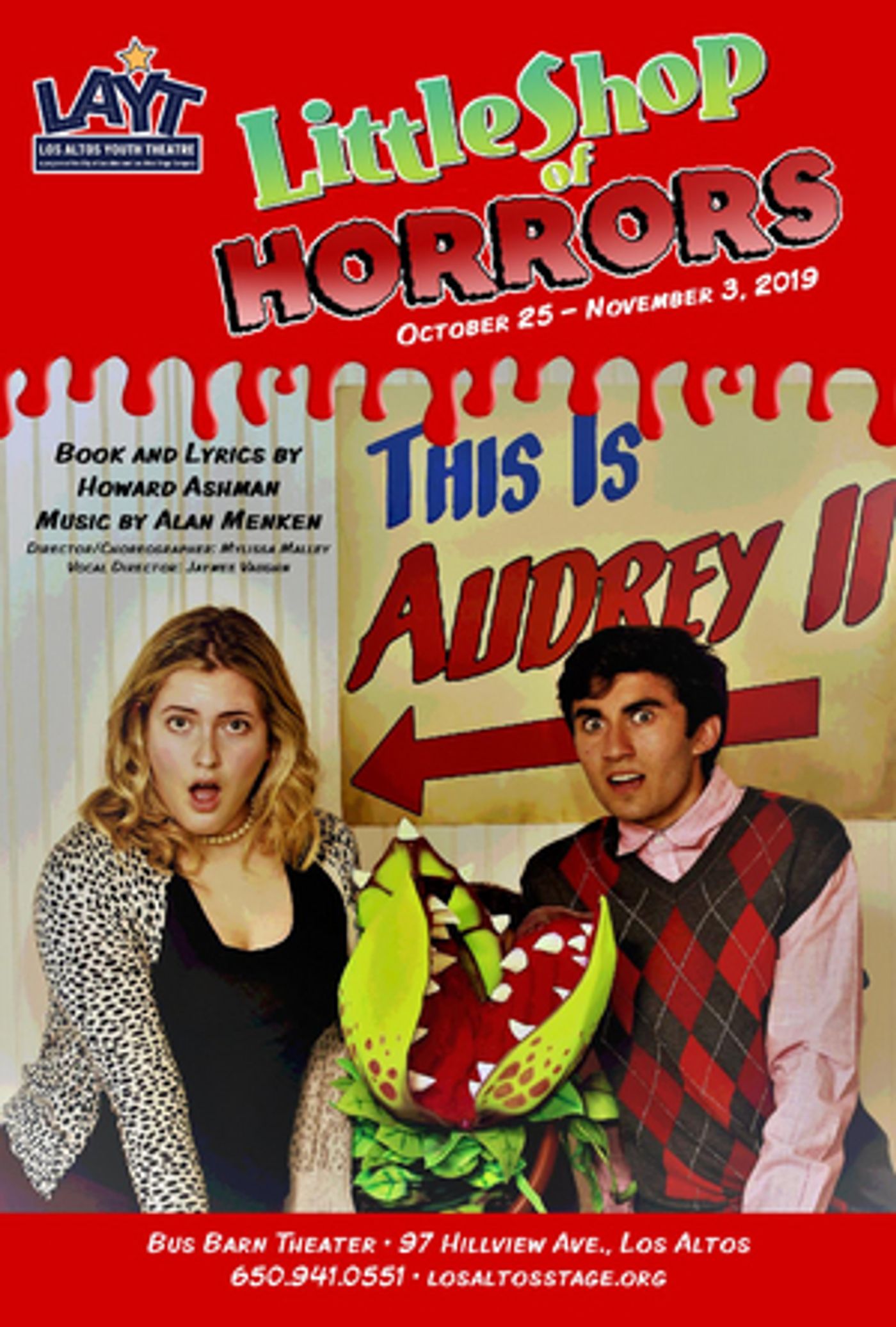 Los Altos Youth Theatre Presents LITTLE SHOP OF HORRORS  Image