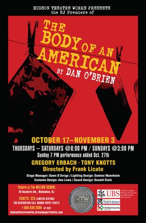 THE BODY OF AN AMERICAN Comes to Hudson Theatre Works  Image