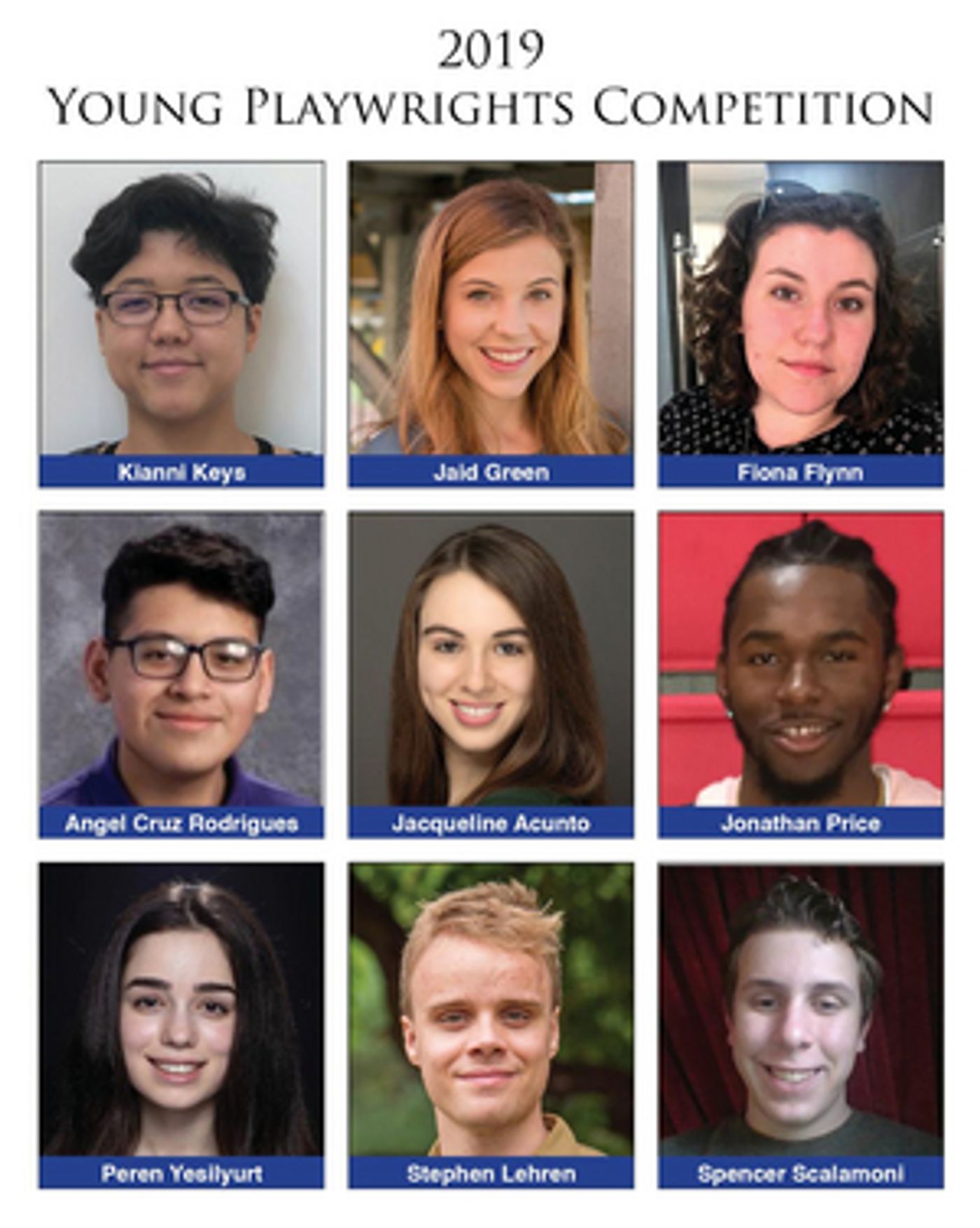 17th Annual Young Playwrights Competition Accepts Entries Now Through January 2020  Image