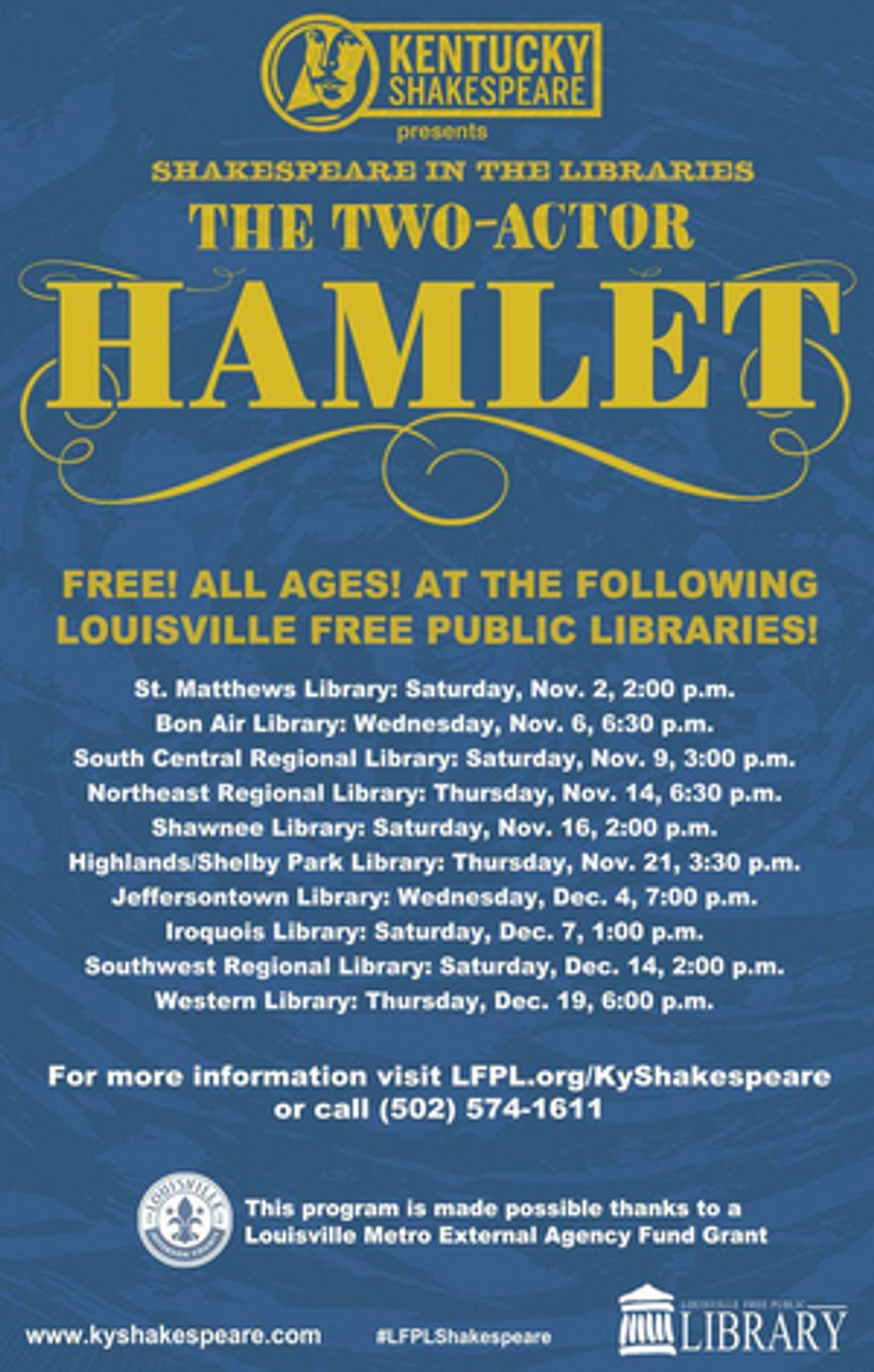 Kentucky Shakespeare and Louisville Free Public Library Partner To Bring Education Program Throughout Metro Area  Image