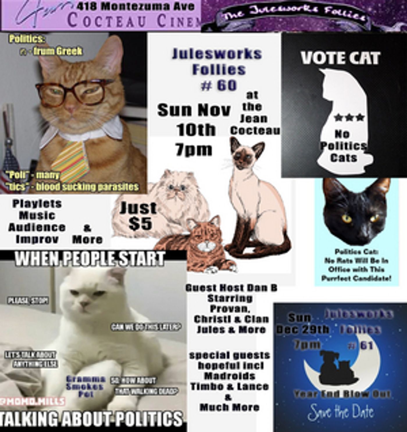 Julesworks Follies Announces 60th Edition NO POLITICS FALL INTO...  Image