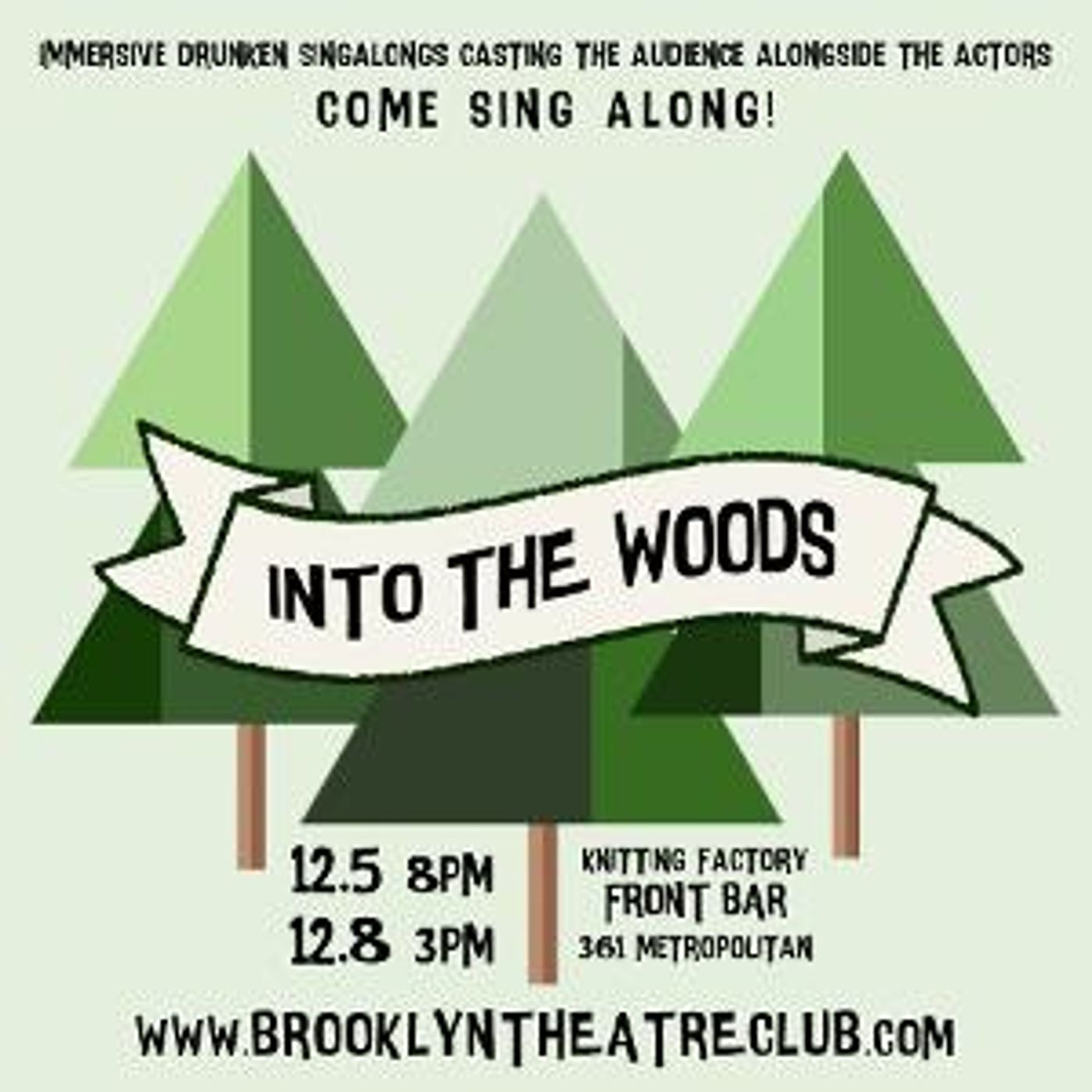 Brooklyn Theatre Club Announces INTO THE WOODS An Immersive Singalong Experience!  Image