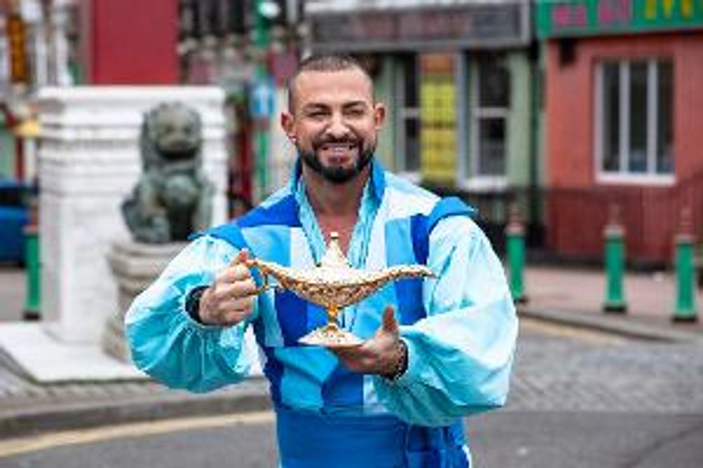 Robin Windsor Flies Into Liverpool's Chinatown For ALADDIN Panto Launch  Image
