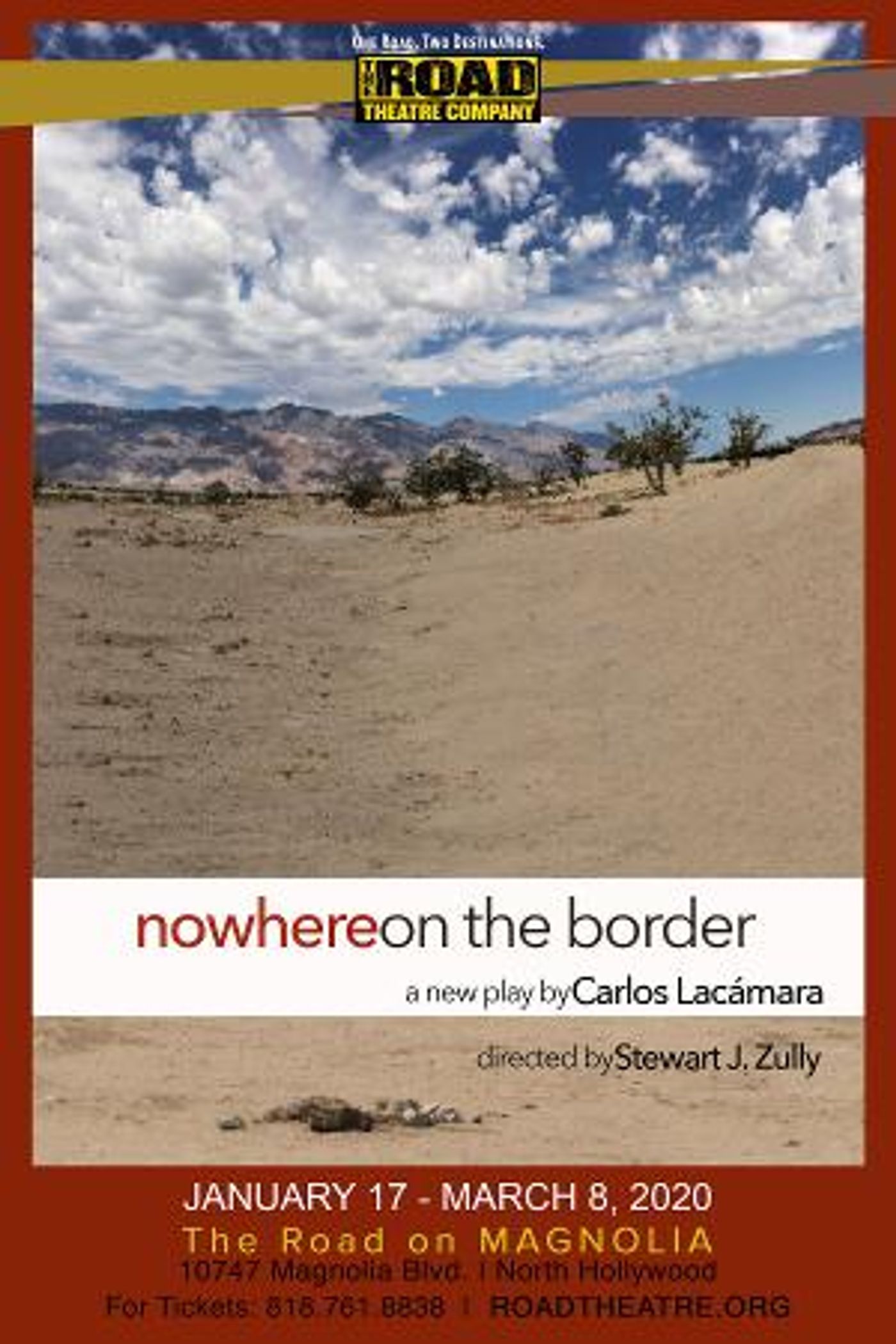Road Theatre Company Presents NOWHERE ON THE BORDER  Image