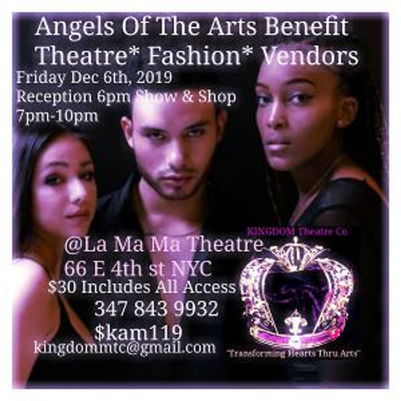 Kingdom Theatre Announces Benefit Fundraiser Event, Angels Of The Arts  Image