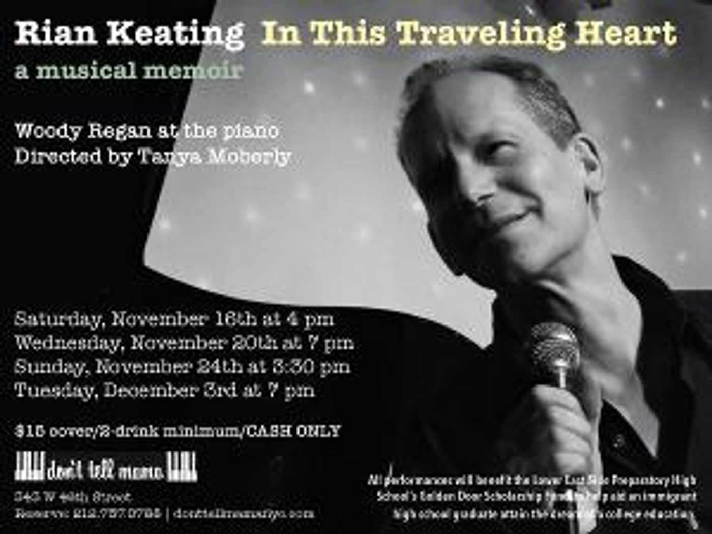Ryan Keating Performs IN THIS TRAVELING HEART At Don't Tell Mama  Image