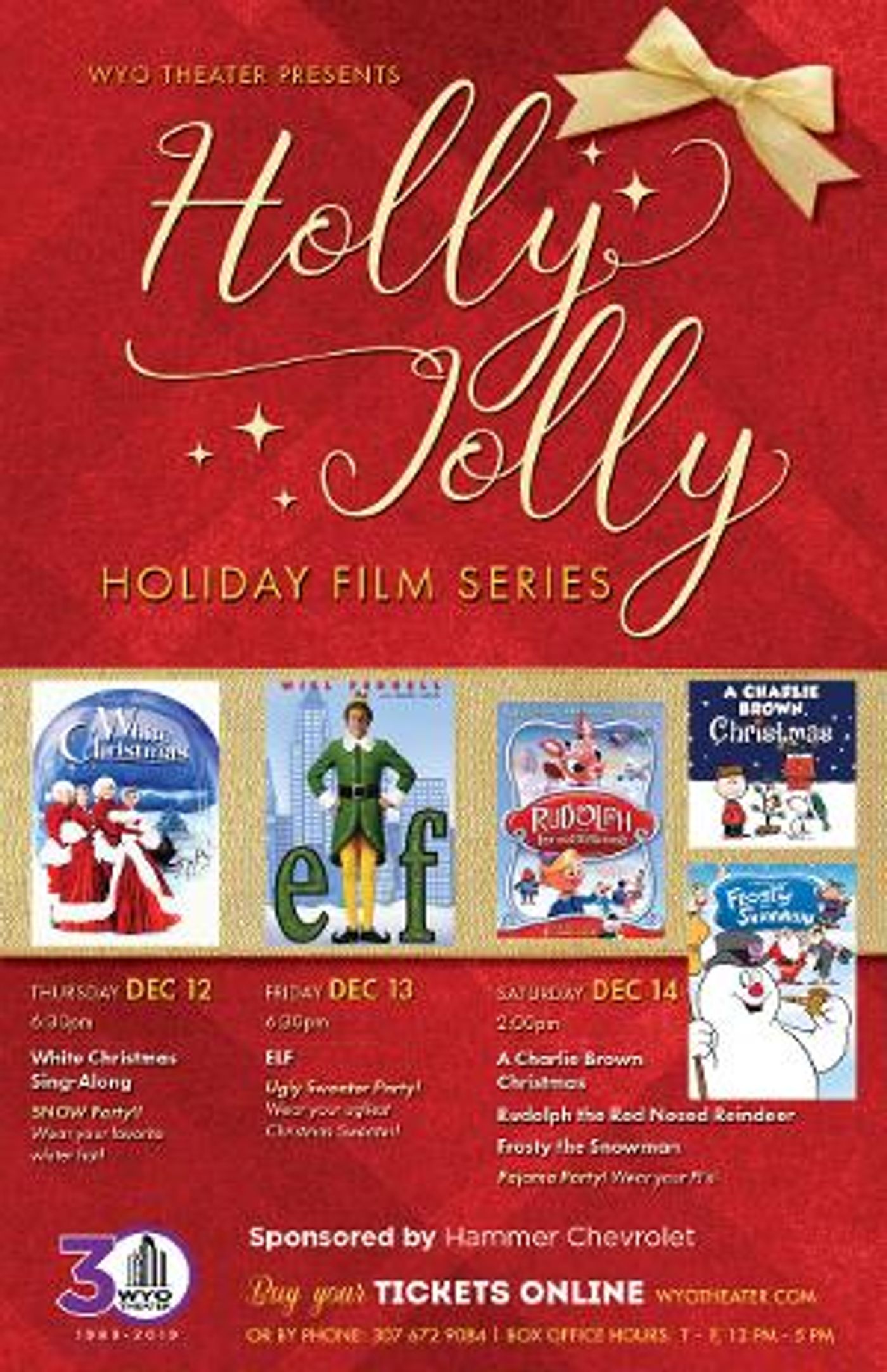 WYO Theater Announces Holly Jolly Holiday Film Series  Image