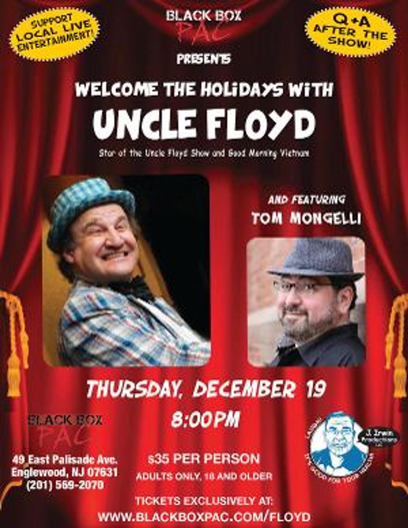 Uncle Floyd Comes To Black Box PAC  Image
