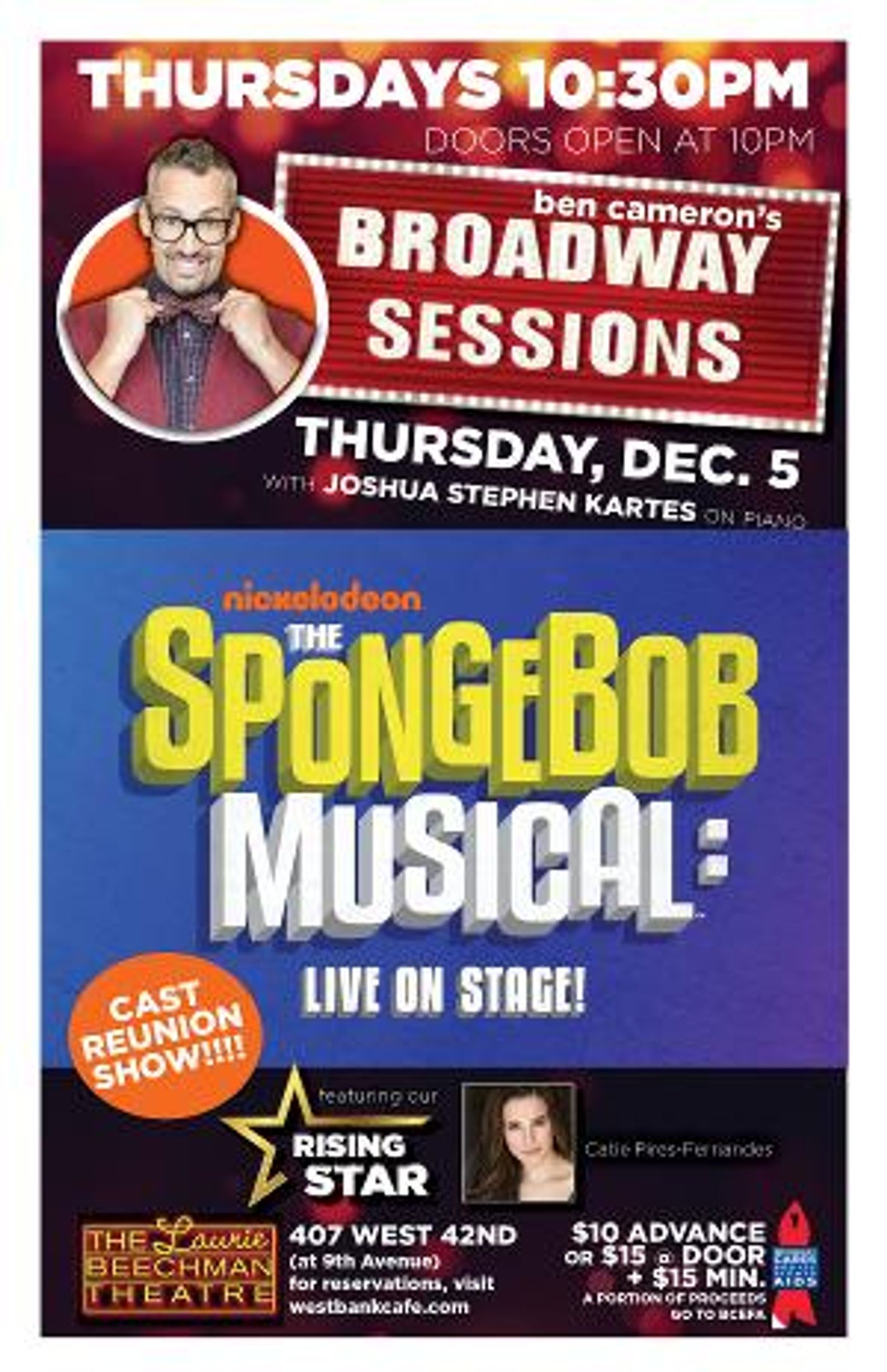 The Cast of THE SPONGEBOB MUSICAL Will Reunite At Broadway Sessions This Week  Image