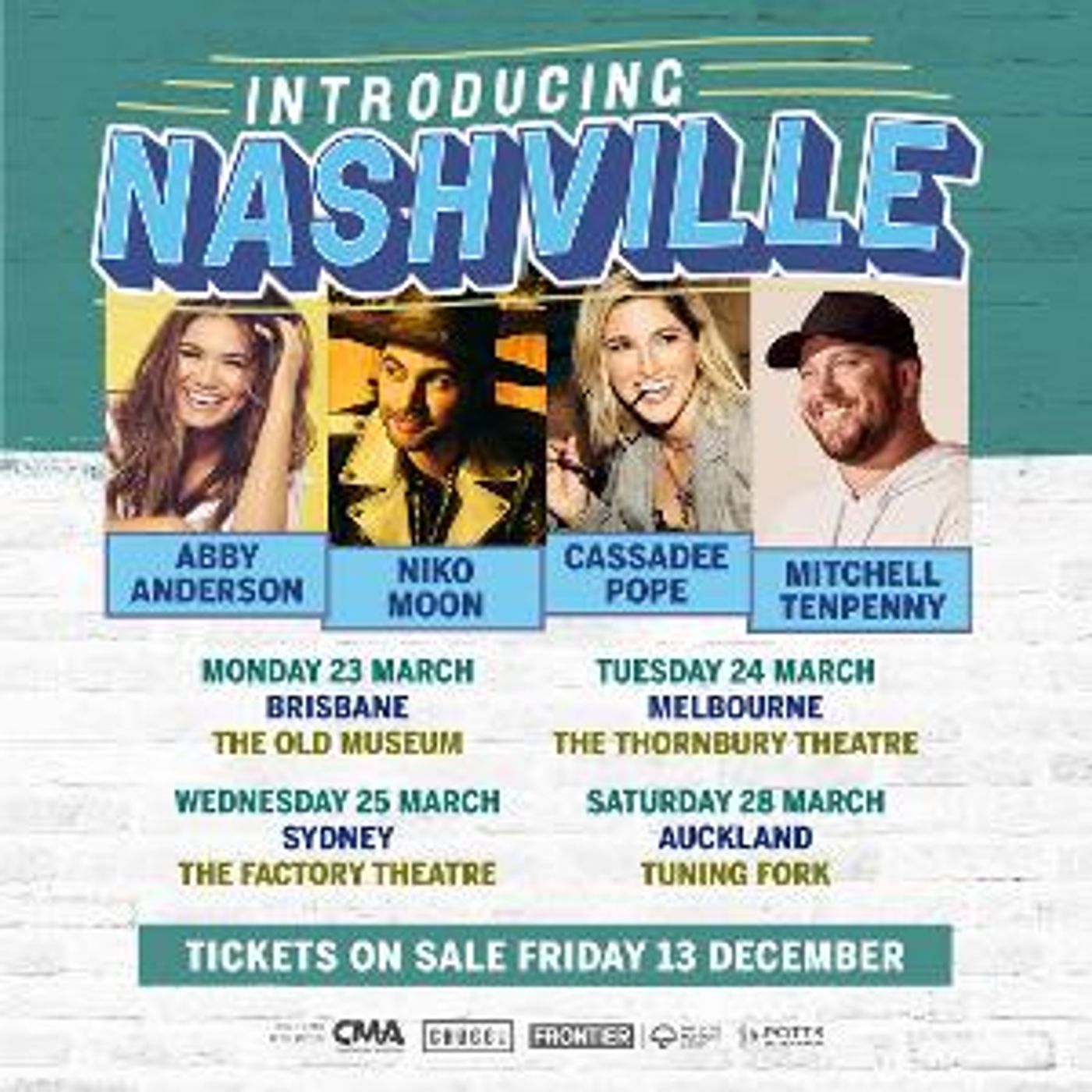 INTRODUCING NASHVILLE Four Artist Series Returns To AU & NZ March 2020  Image