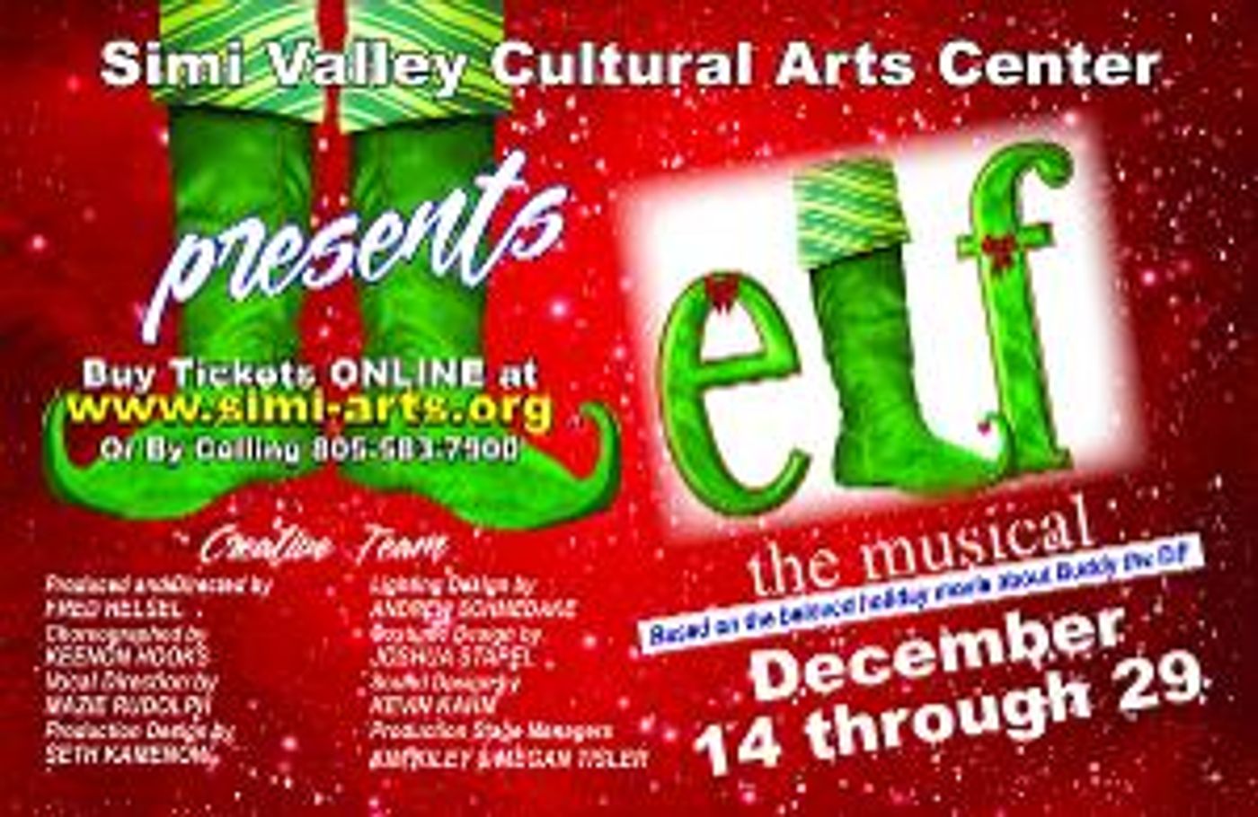 Simi Valley Cultural Arts Center Presents ELF THE MUSICAL!  Image