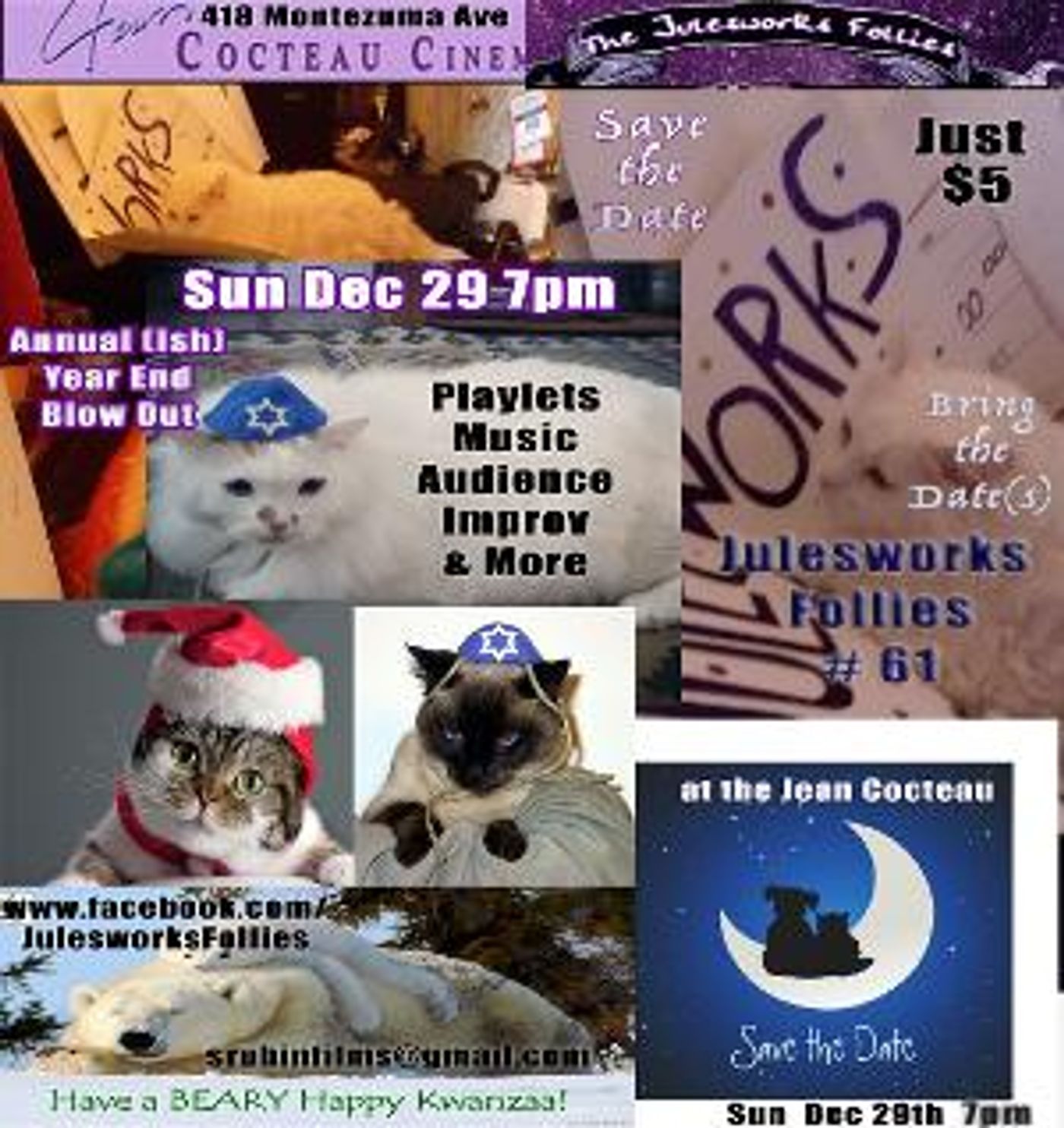 Julesworks Follies To Host 61st ANNUAL(ISH) YEAR END BLOW OUT!  Image