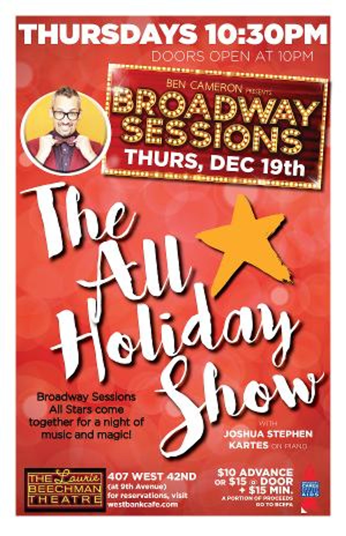 Broadway Sessions Presents Annual ALL-STAR HOLIDAY SHOW This Thursday  Image