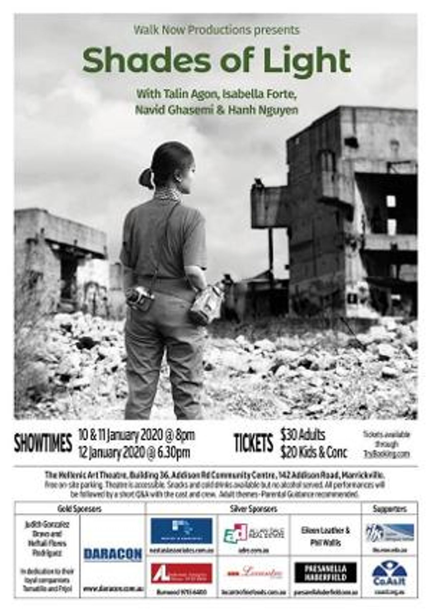 SHADES OF LIGHT By Sam Cosentino Announced At Hellenic Art Theatre  Image