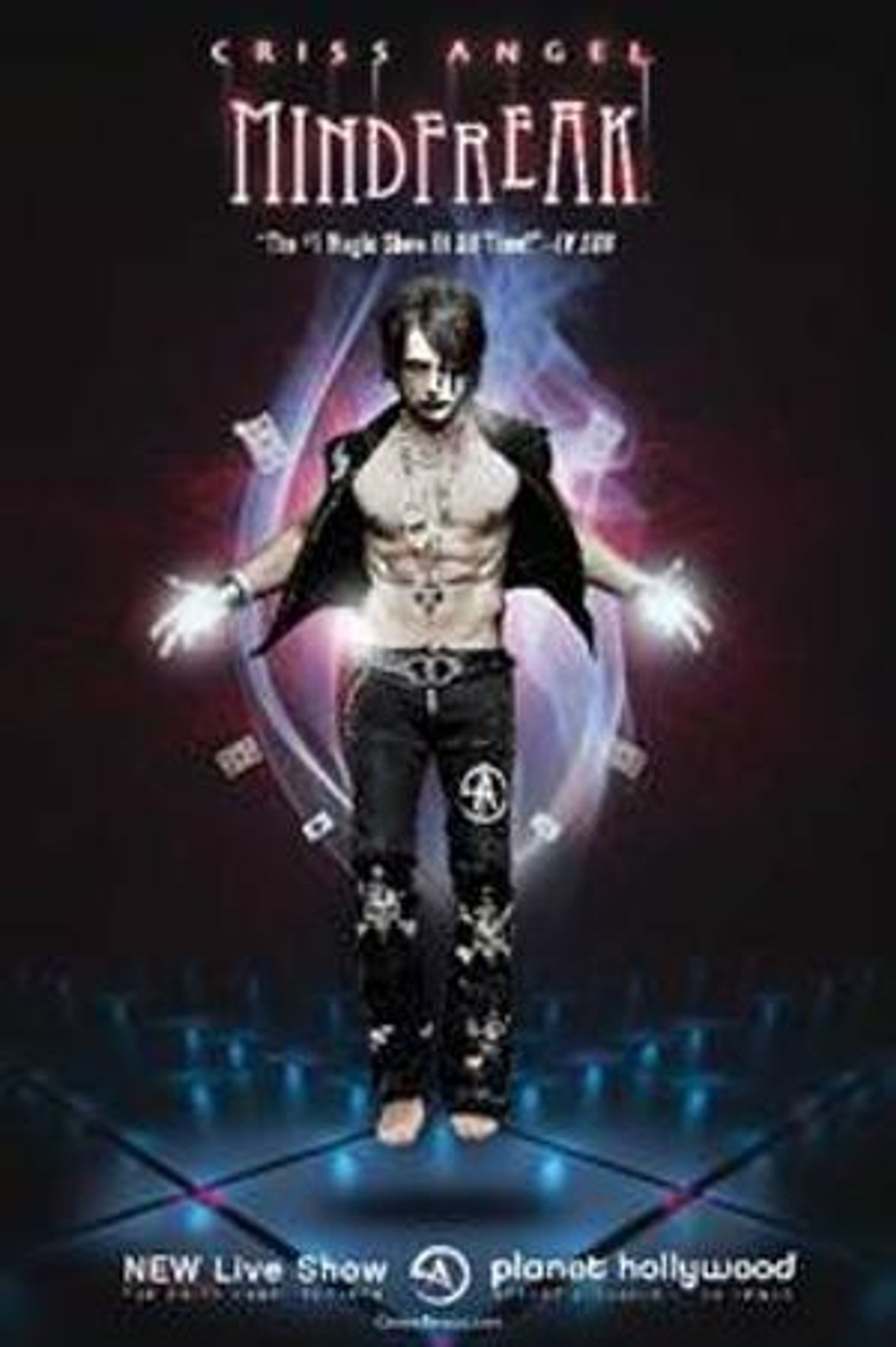 Criss Angel and Make-A-Wish Present Family With The 'Criss Angel Magic Wand Award' During MINDFREAK  Image