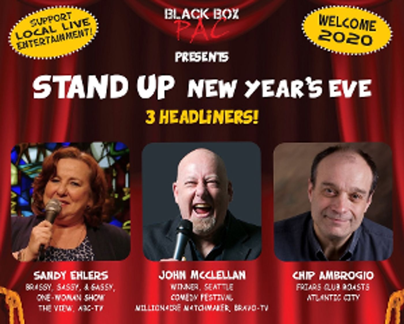 Black Box PAC Hosts a New Years Eve Celebration and Stand Up Special  Image