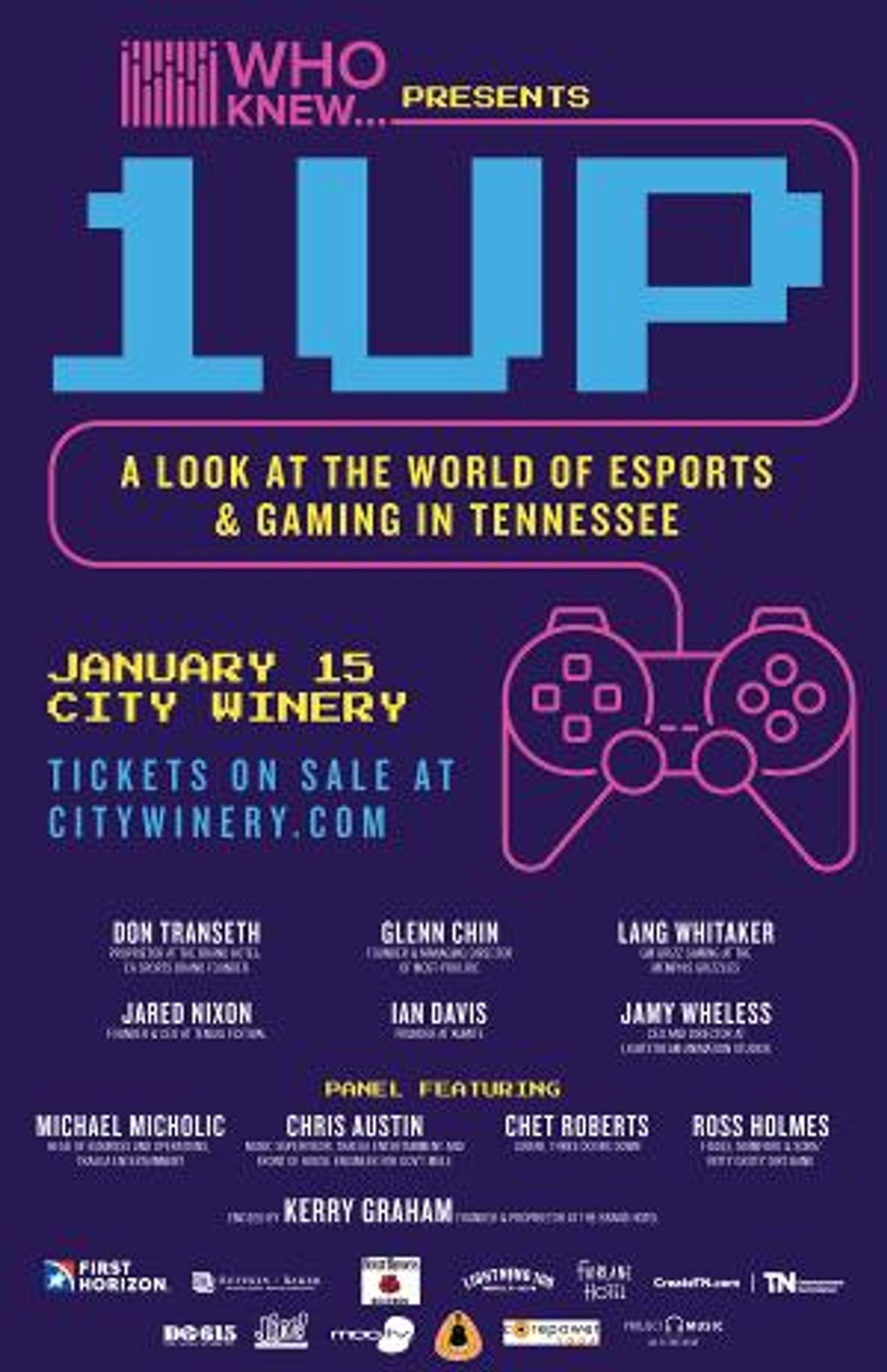 Additional Speakers Added To WHO KNEW Presents Esports And Gaming In Tennessee  Image