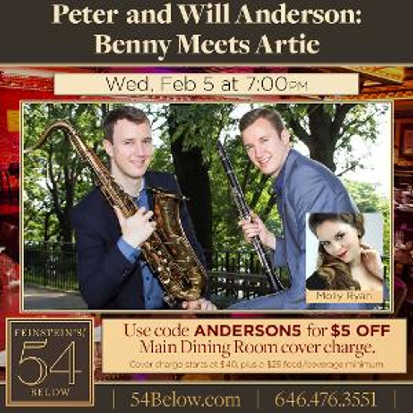 BENNY MEETS ARTIE Comes to Feinstein's/54 Below  Image