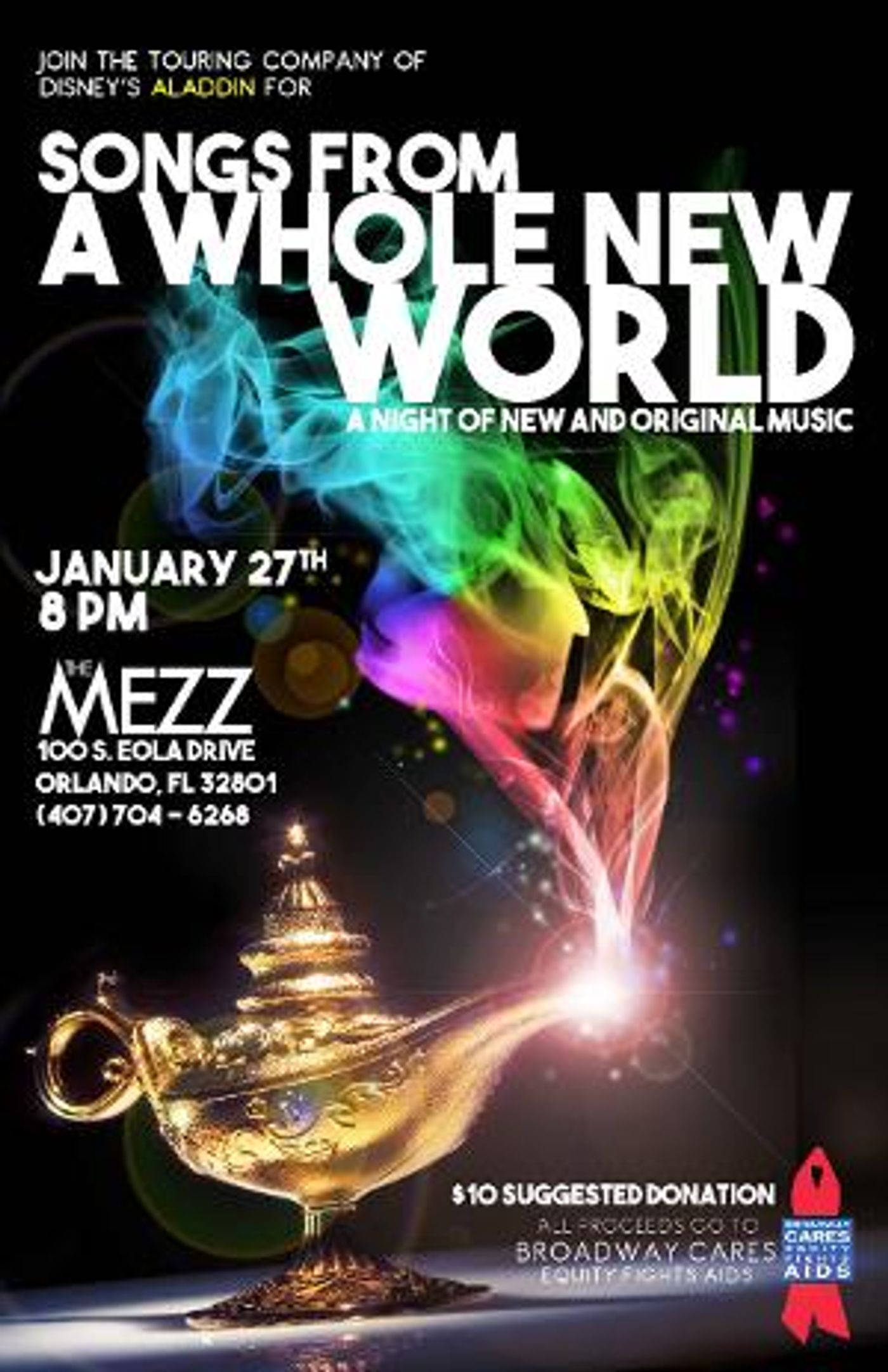 National Tour of Disney's ALADDIN Will Put On A Benefit with Proceeds Going to Broadway Cares/Equity Fights AIDS  Image