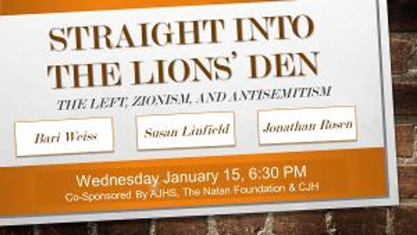 Bari Weiss & Susie Linfield To Appear In Conversation At AJHS  Image