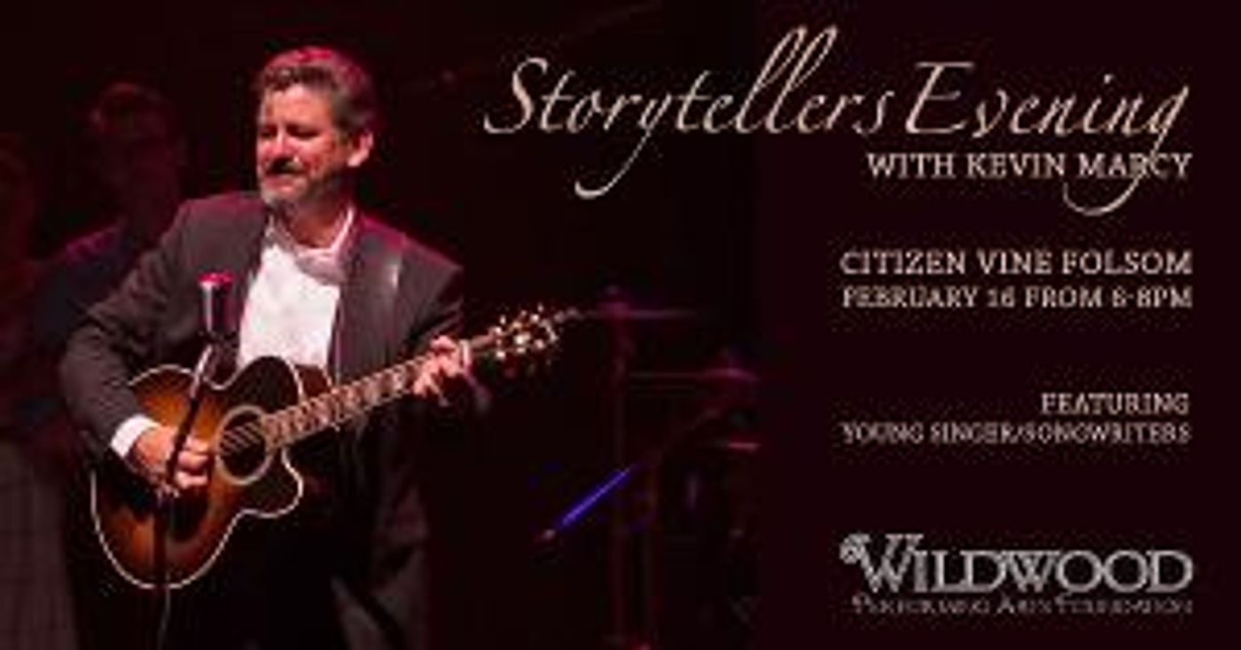 Storytellers Evening With Kevin Marcy On Sale Now  Image