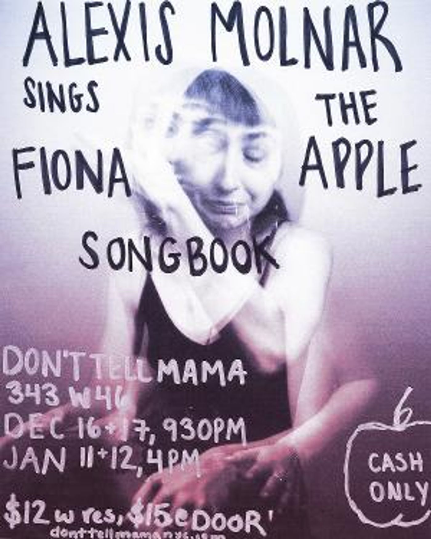 Alexis Molnar Sings The Fiona Apple Songbook At Don't Tell Mama  Image