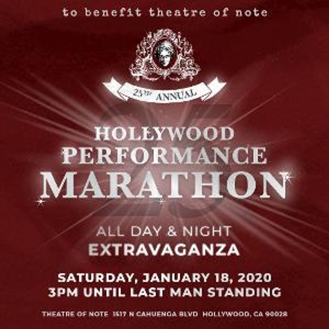 Theatre Of NOTE Presents Its 25th Annual Hollywood Performance Marathon  Image