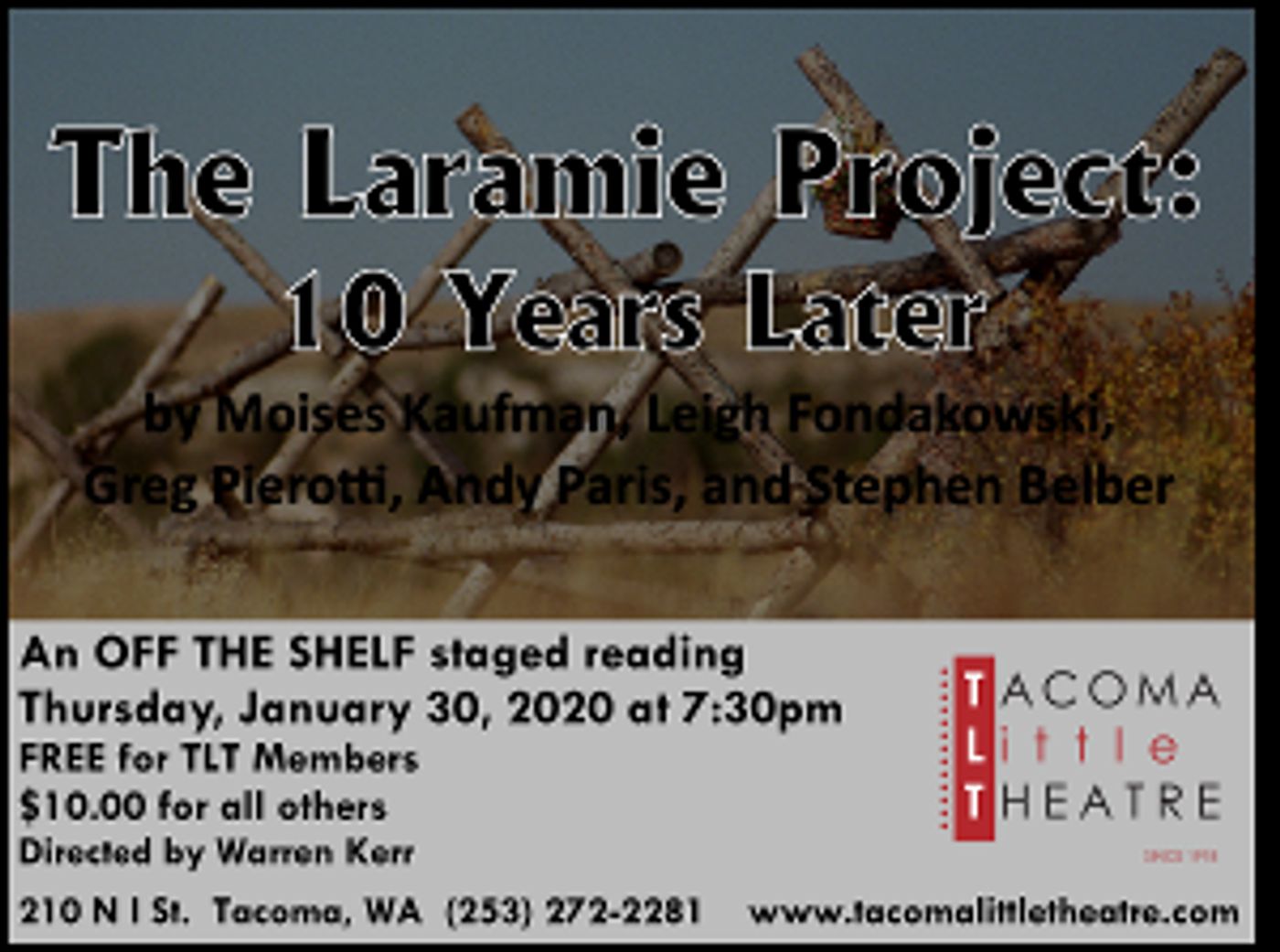 TLT Presents THE LARAMIE PROJECT: TEN YEARS LATER  Image
