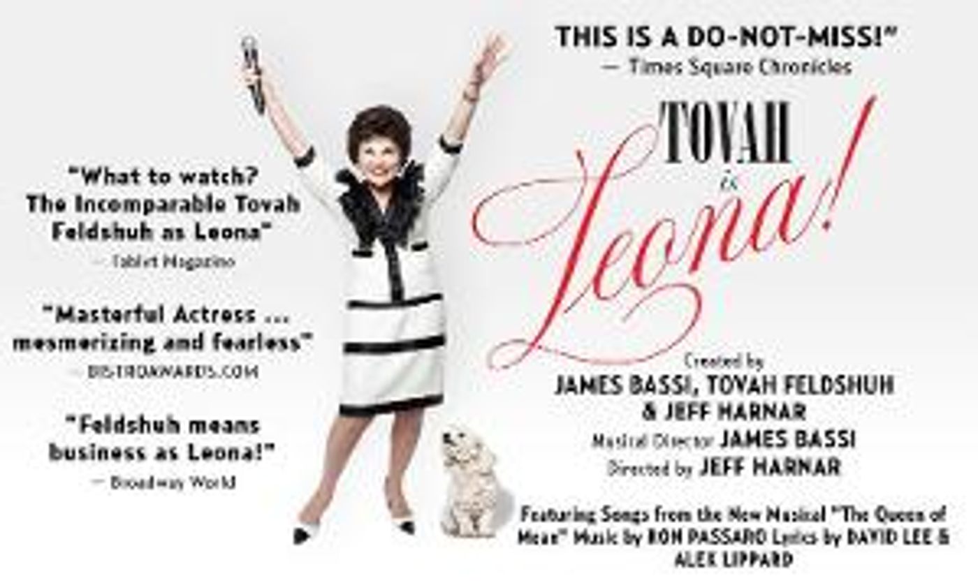 TOVAH IS LEONA! Starring Tovah Feldshuh Returns To The Mizner Park Cultural Center  Image
