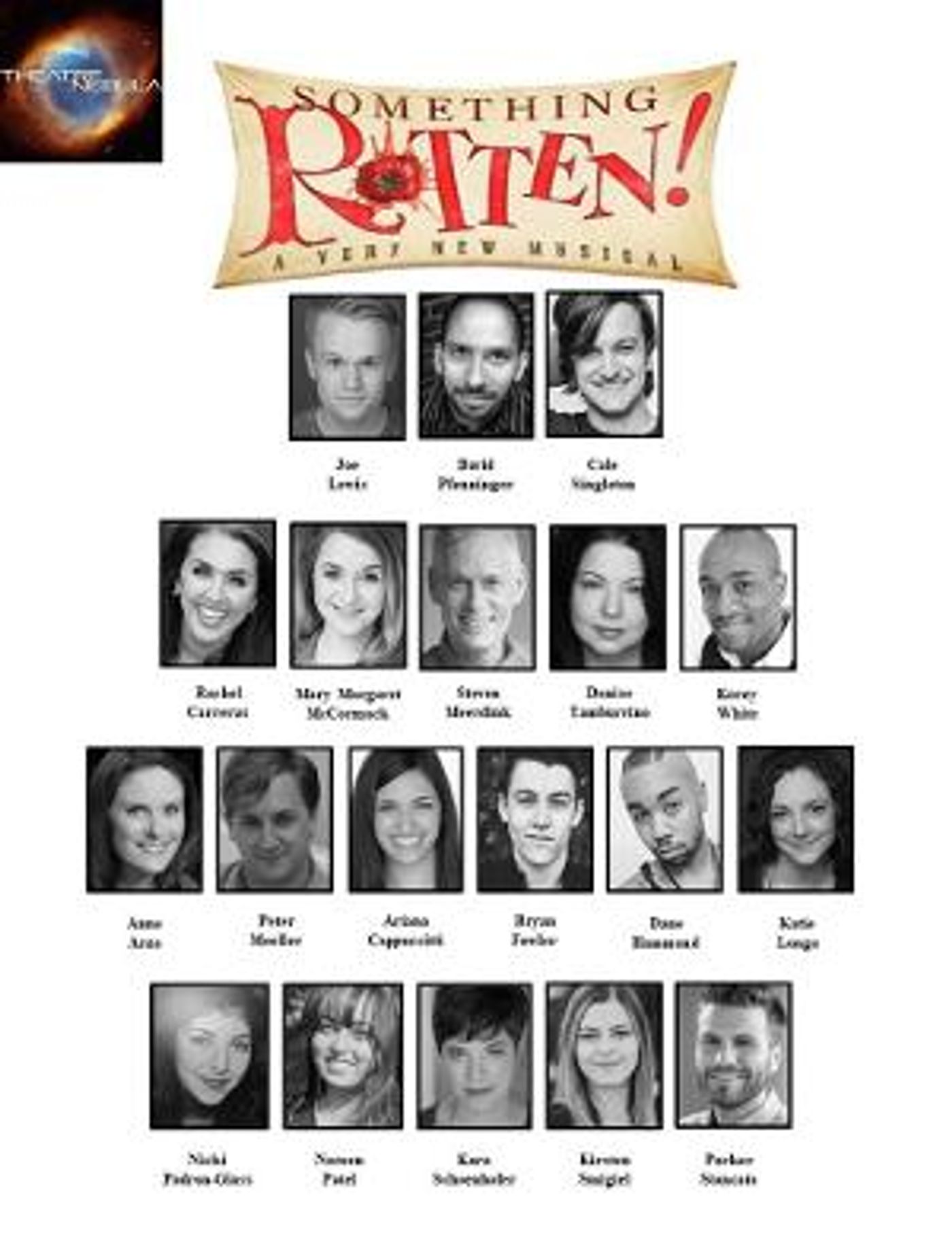 Casting Announcement For Theatre Nebula's SOMETHING ROTTEN  Image