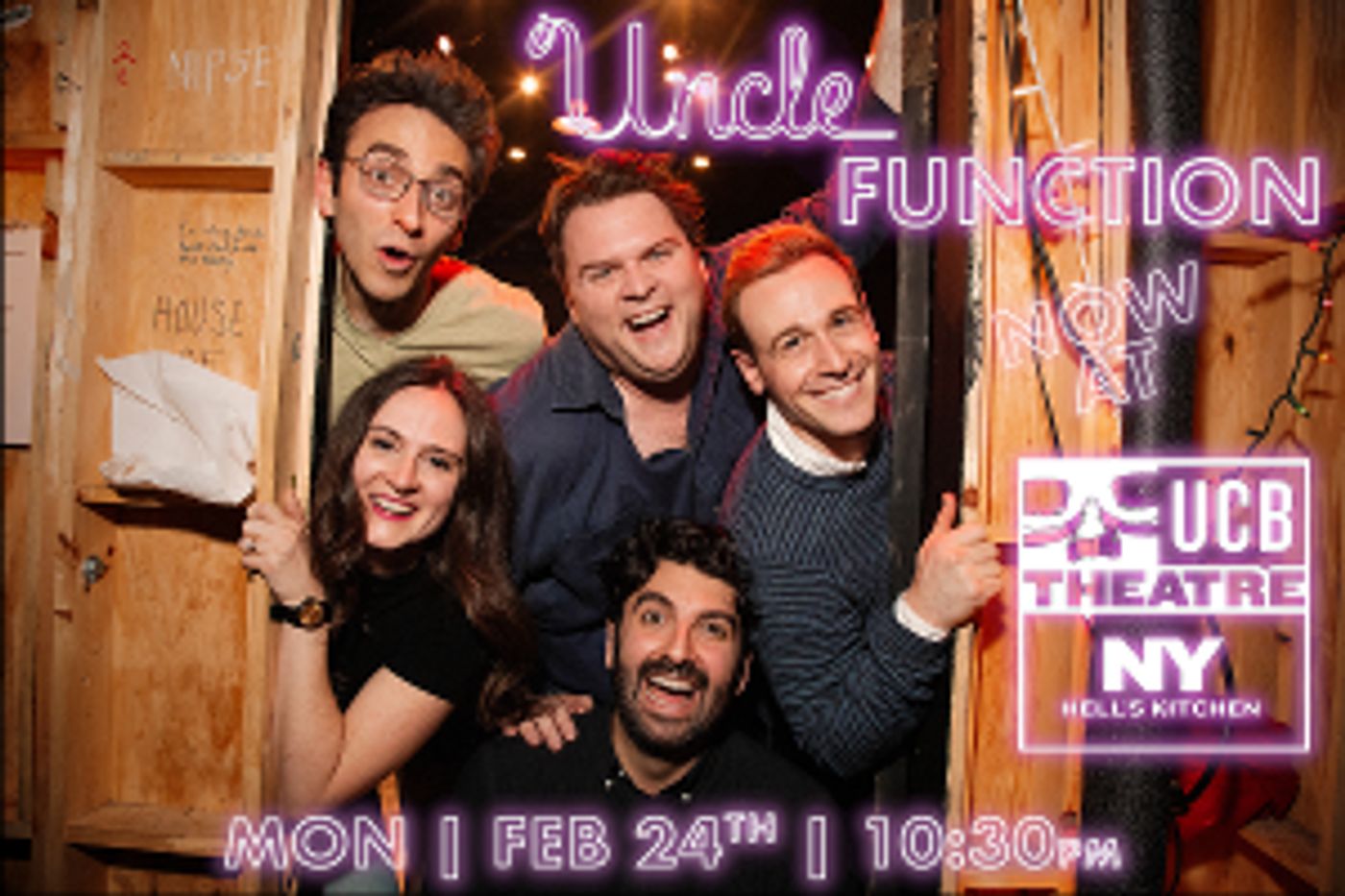 Sketch Comedy Troupe Uncle Function Begins Monthly Residency At UCB Theater  Image