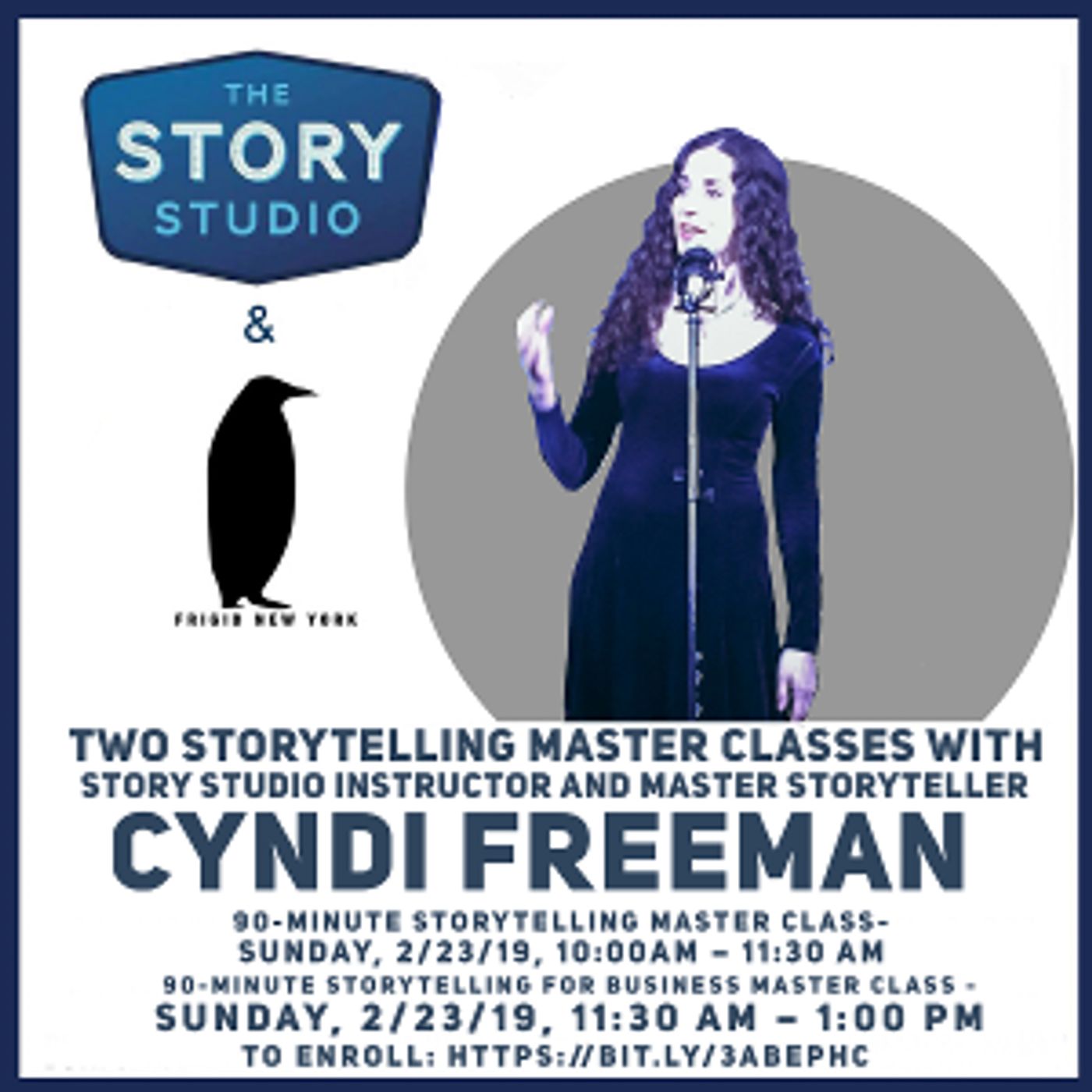 The Story Studio Presents Two Storytelling Master Classes At Frigid Festival  Image