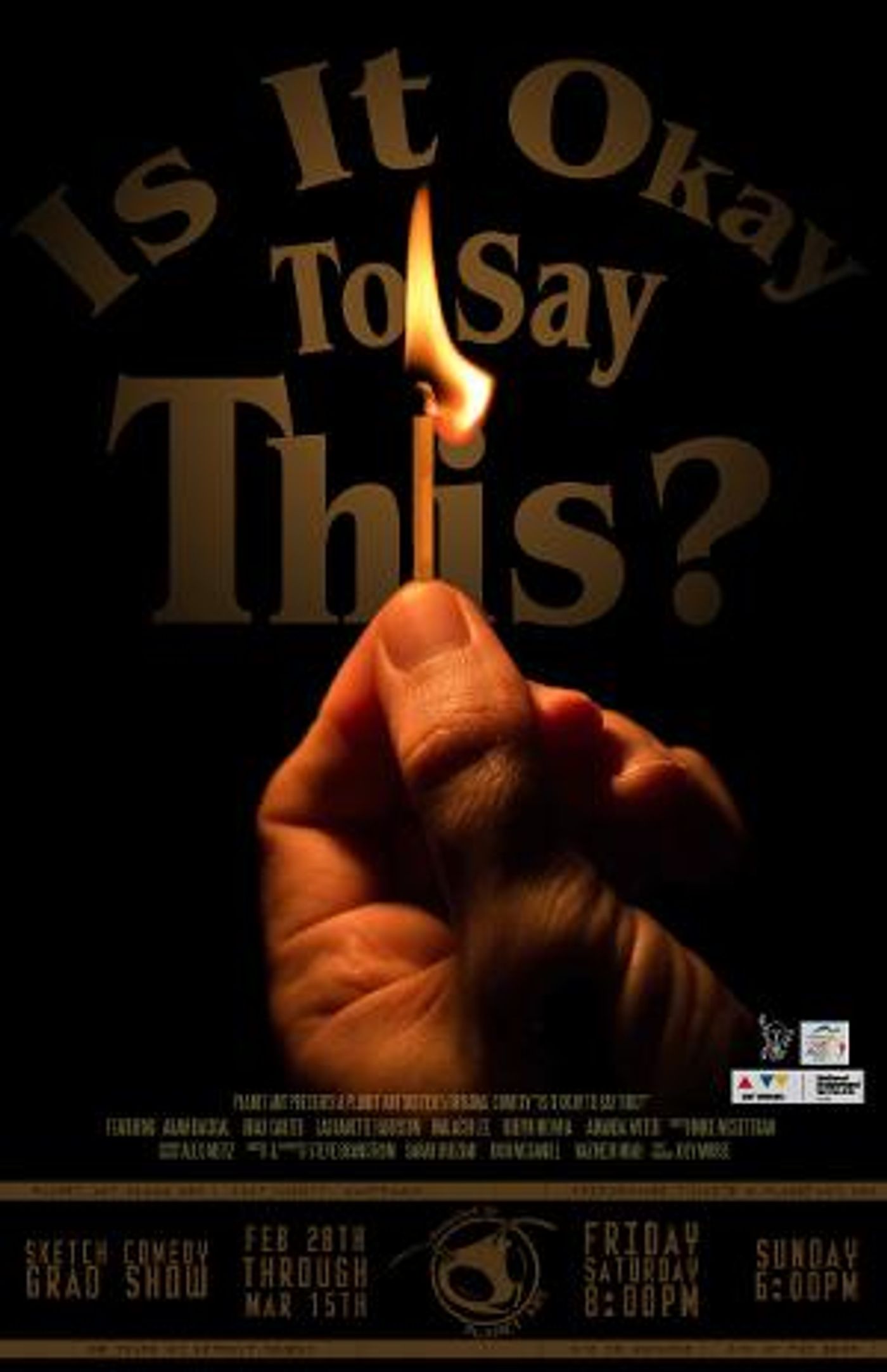 Student-Led Sketch Comedy Show That Asks IS IT OKAY TO SAY THIS?  Image