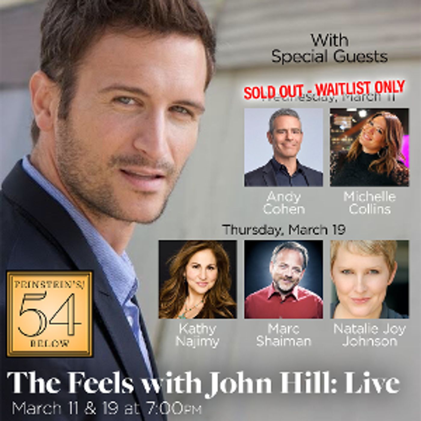 John Hill Adds Performance in THE FEELS LIVE at Feinstein's/54 Below  Image