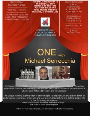 Michael Serrecchia of A CHORUS LINE Will Teach Workshop at Southside High School Auditorium  Image