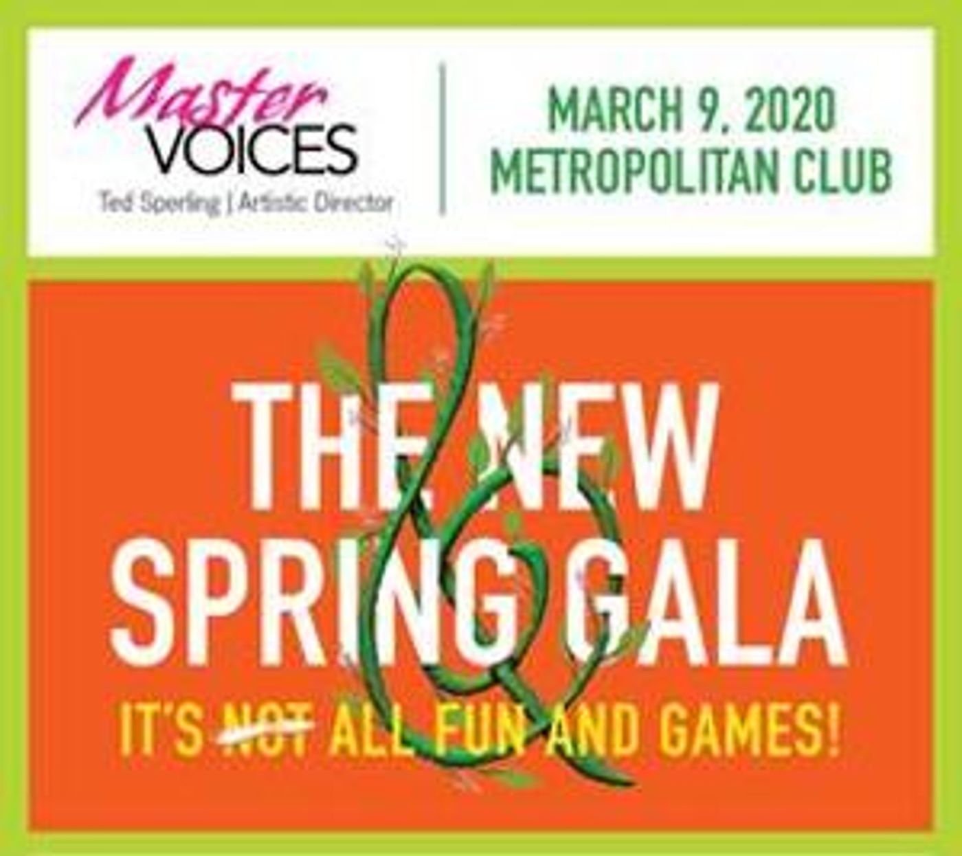 MasterVoices Presents its Spring Benefit  Image