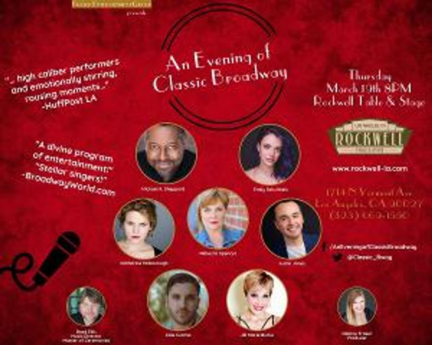 AN EVENING OF CLASSIC BROADWAY Returns to LA's Rockwell Table and Stage  Image