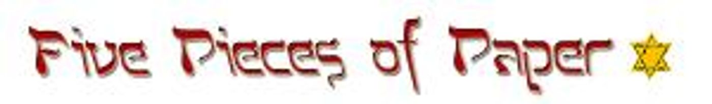 FIVE PIECES OF PAPER Set For Matrix Theatre On Holocaust Remembrance Day  Image