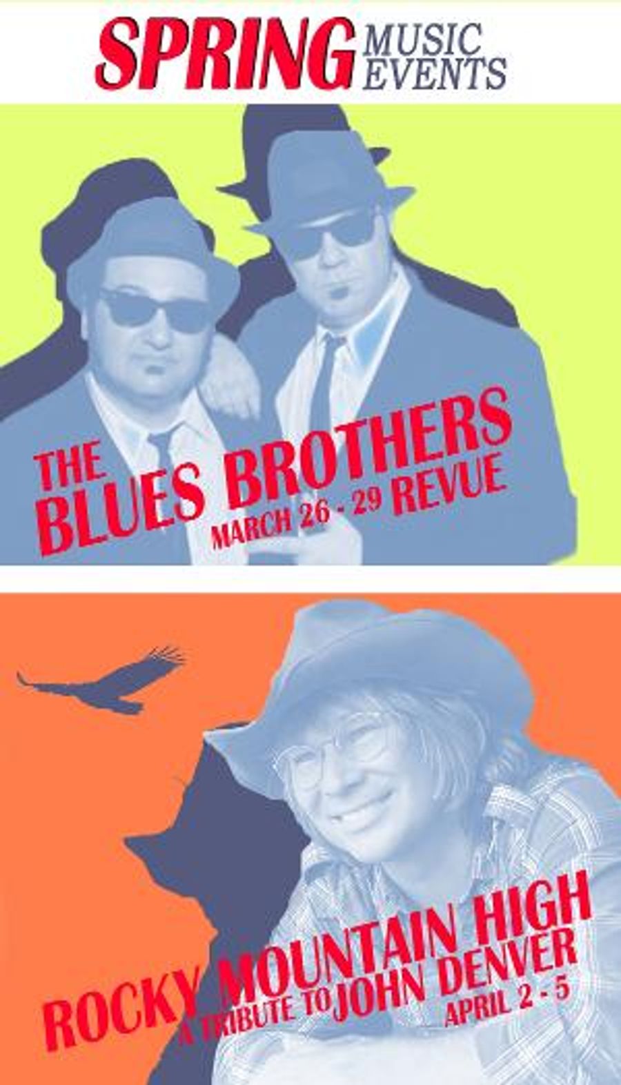 Laguna Playhouse Presents THE OFFICIAL BLUES BROTHERS REVUE and ROCKY MOUNTAIN HIGH Tribute To John Denver Image