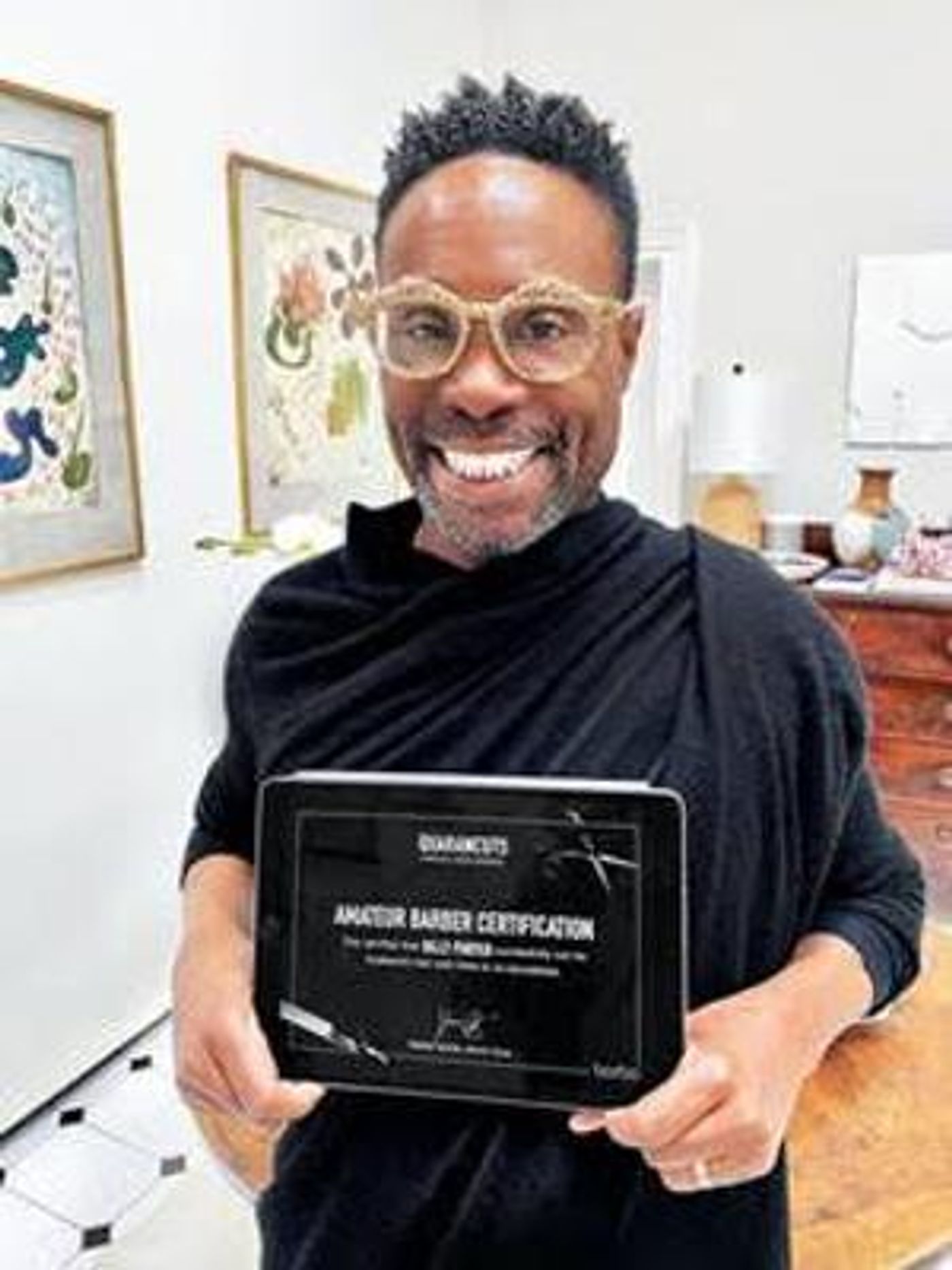 VIDEO: Billy Porter Launches The Barba 'Quarancuts' Virtual Hair School Series!  Image