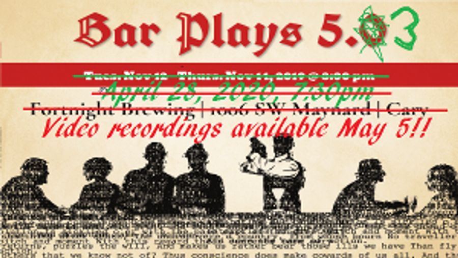 Cary Playwrights' Forum Announces BAR PLAYS 5.3, ON THE WORLD WIDE WEB Image