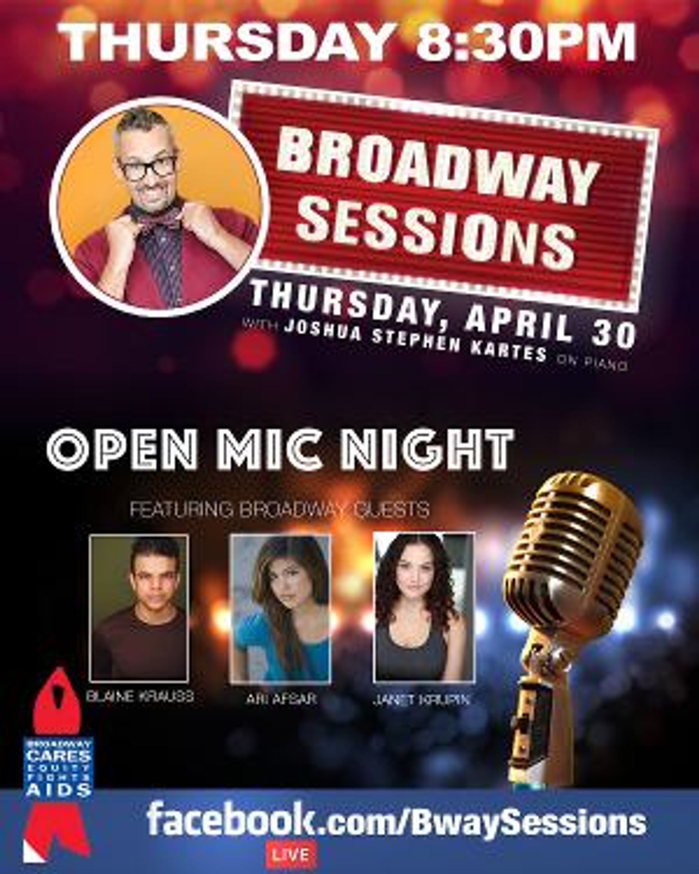 Blaine Krauss, Ari Afsar, and Janet Krupin Will Appear on Broadway Sessions' Digital Open Mic Night  Image