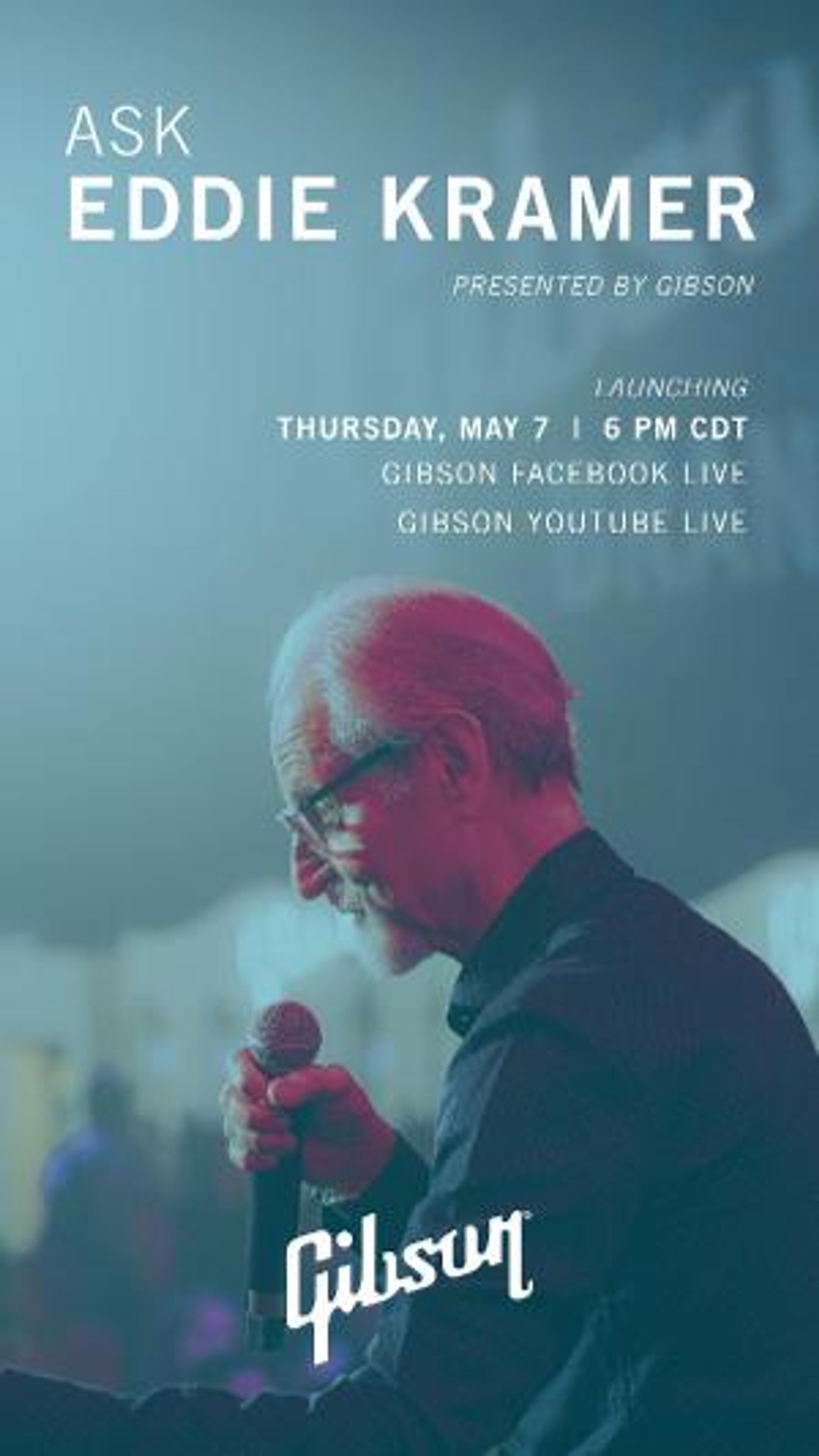 ASK EDDIE KRAMER A Four-Part Live Interview Series With Recording Legend Premieres May 7  Image